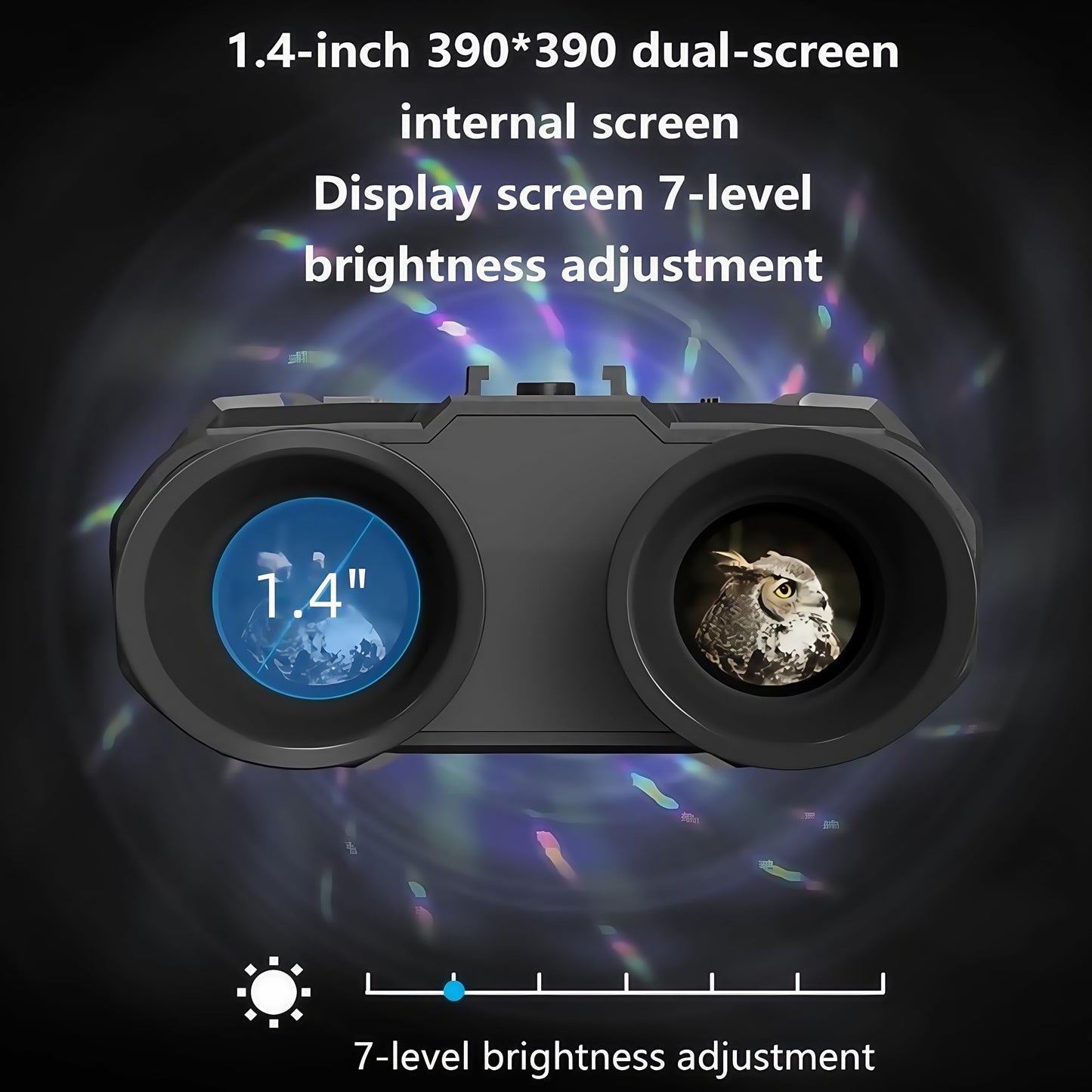 Night Vision Goggles，Qpingan 4K HD Infrared Tactical Night Vision Binoculars for Adults with Head Mounted Dual 1.4" Screen 8X Digital Zoom 3000mAh Battery 32G Card for Hunting Essentials Camping Gear