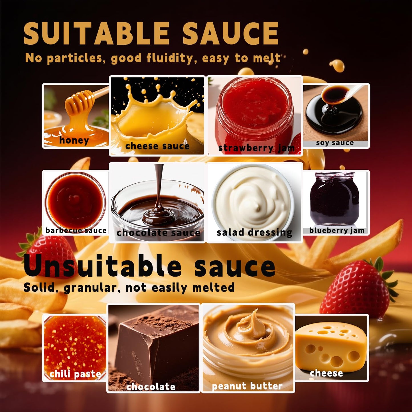SNICE Electric Nacho Cheese Dispenser Chocolate Warmer Dispenser 304 Stainless Steel Pump 3.0 Qt Hot Fudge Dispenser W/Temperature Adjustment,for Hot Fudge,Cheese,Chocolate,Caramel,Butter Hot Sauce