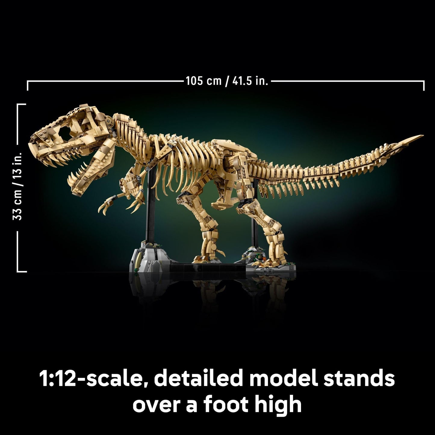 LEGO Jurassic World Dinosaur Fossils: Tyrannosaurus Rex - Building Set for Adults, Ages 18+ - Dinosaur Gift for Movie Lovers - Collectible Home Decor for Bedroom, Office, or Any Room - 76968