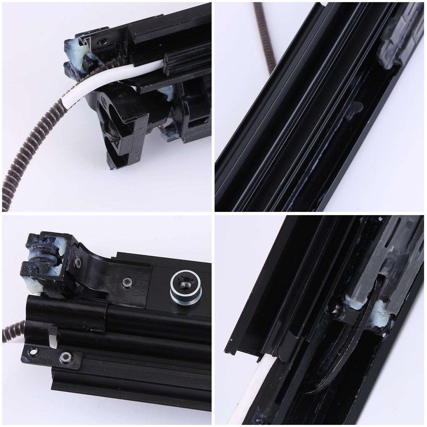 Vorally 2Pcs Panoramic Sunroof Sliding Track A2057801100 A2057801200 Fits for Mercedes Benz W205 C43 AMG C63 C300 C350e 2015-2021 2.0L 3.0L 4.0L LH/RH Panoramic Sunroof Bracket