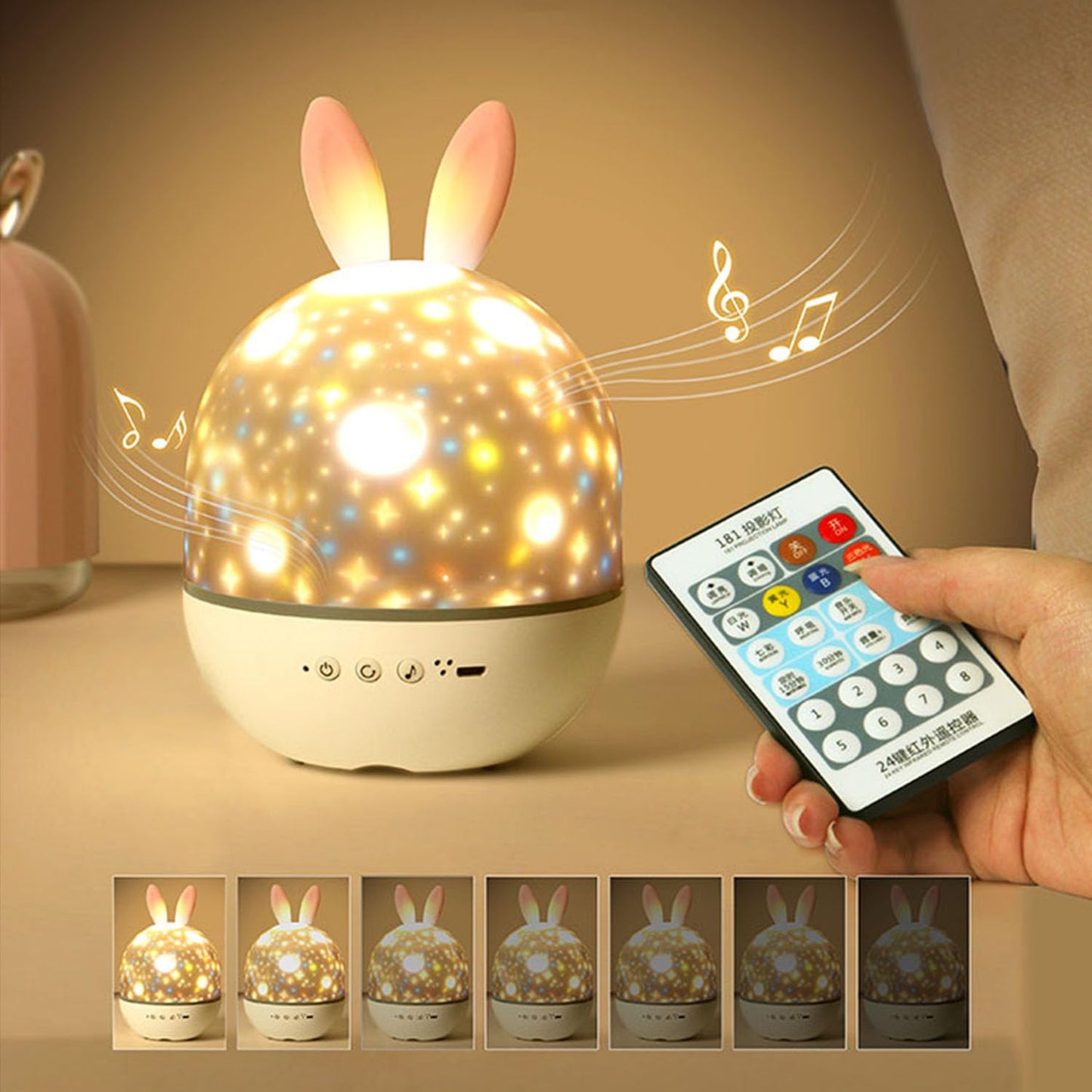 ELITUN Star Projector Night Light for Kids Bedroom,Ceiling Projector Lamp for Girls Boys Toddles,Baby Night Light and Sound Machine, Remote Control,15 Sets of Films, Nursery Light,Room Decor