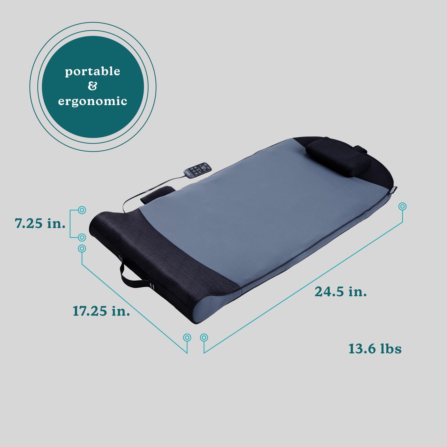 HoMedics Fitness Stretching Mat with Air Compression 3 Intensity Levels