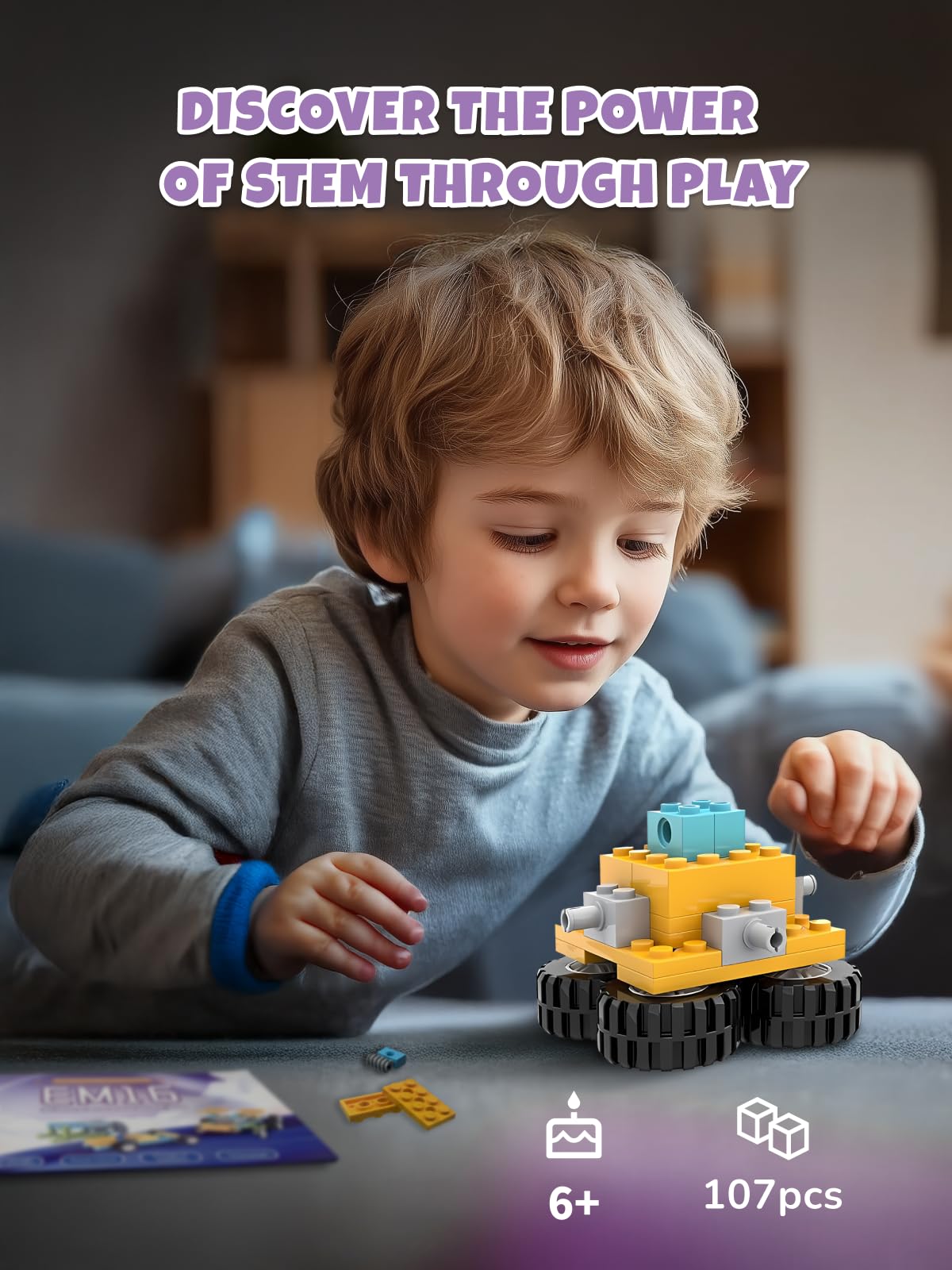 Veecafiodi 50 in 1 Science Kit for Kids 6-12, STEM Toys for Kids Age 8-12, Educational Building Toy for Boys Girls, Motorized Engineering Set, Birthday Gift
