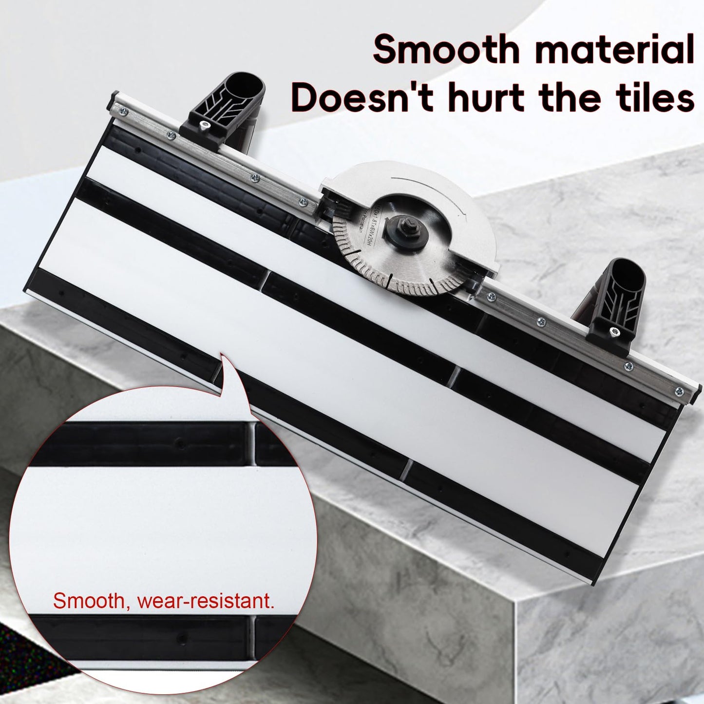 HTAXSCC Electric 45 Degree Tile Chamfering Tool Professional Tile Bevel Cutter with Aluminum Base Plate Cutting Machine for Ceramic Stone