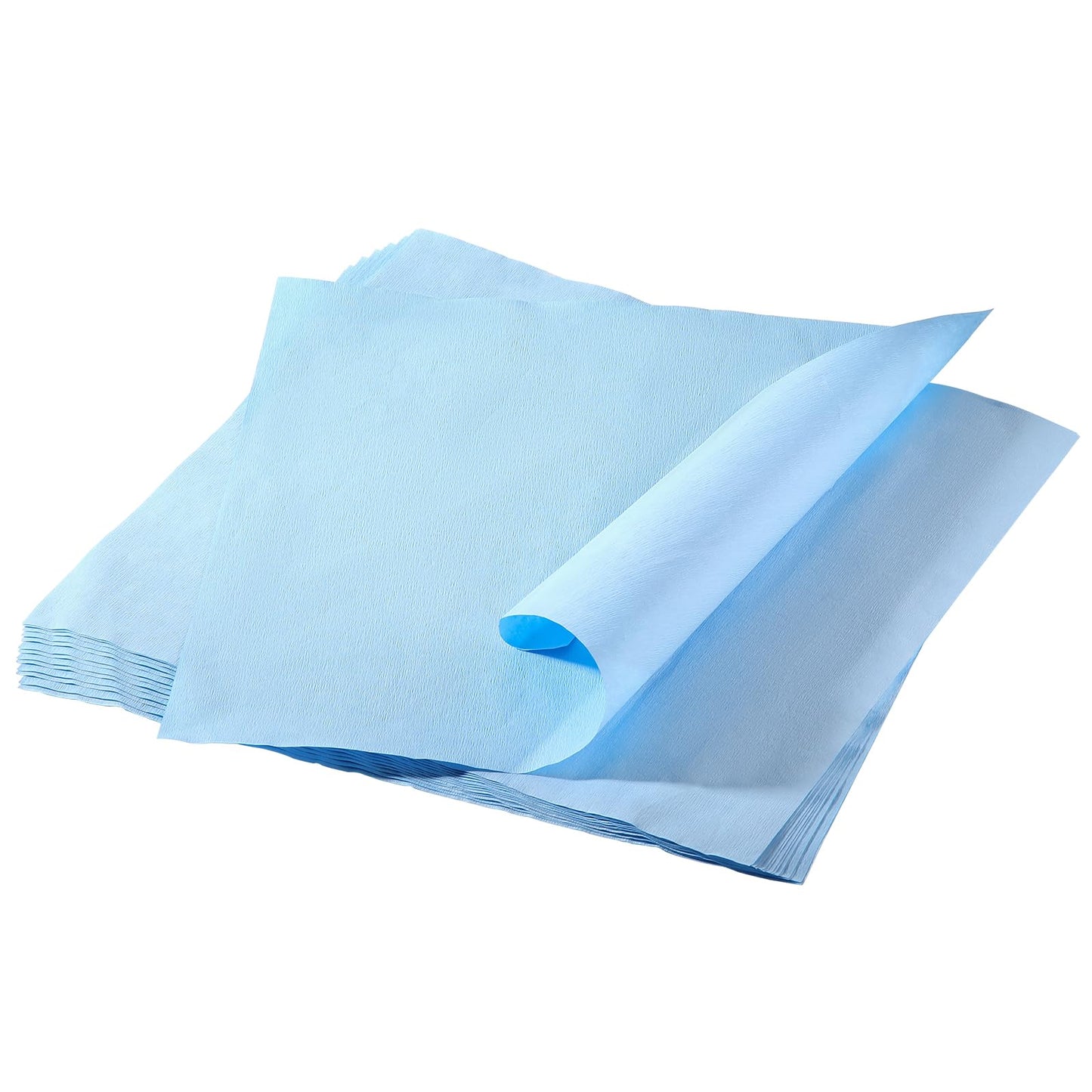 JMU 1000pcs Autoclave CSR Sterilization Wrap 18" x 18" Cellulose Paper, Sterilization with Steam & EO, 60g Blue Non-Sterile Pads