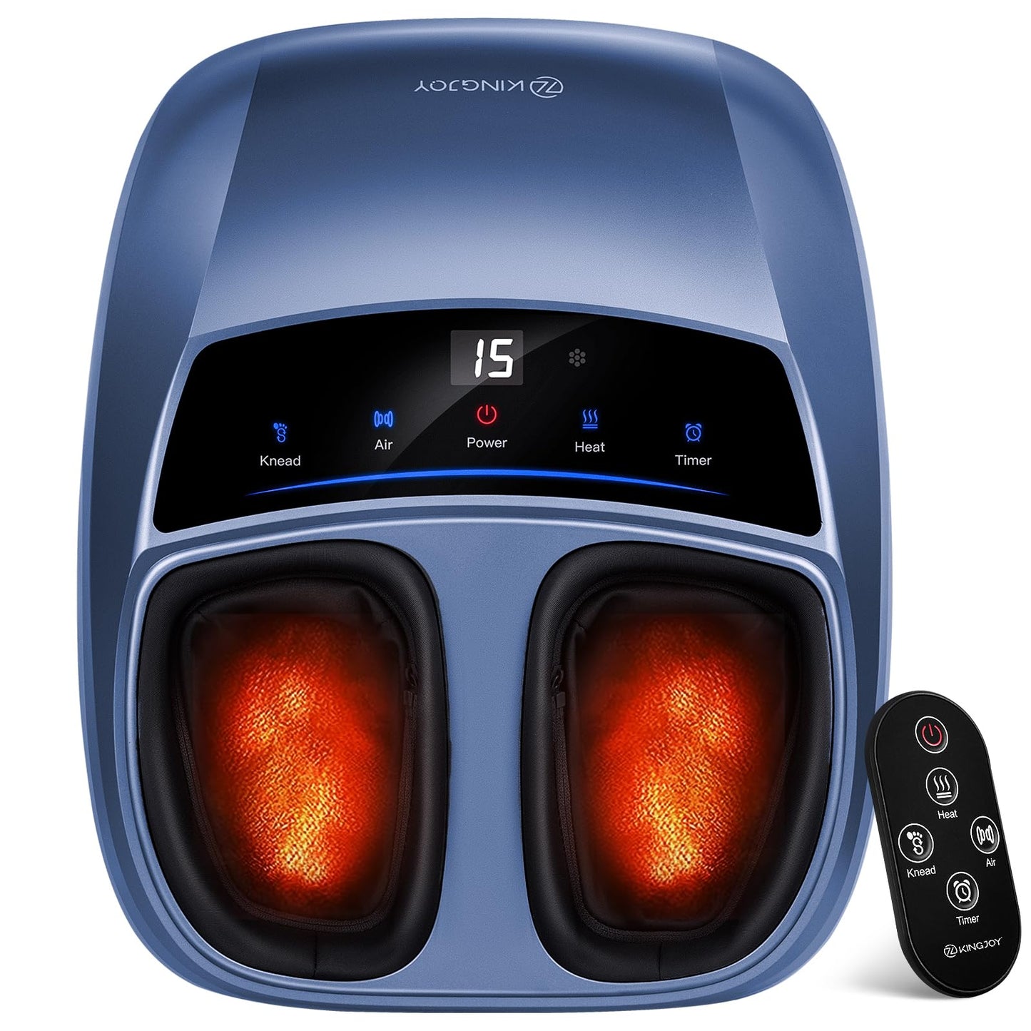 KINGJOY Foot Massager with Heat - Professional Shiatsu Deep Kneading for Neuropathy & Plantar Fasciitis Relief | 2026 Upgraded Model