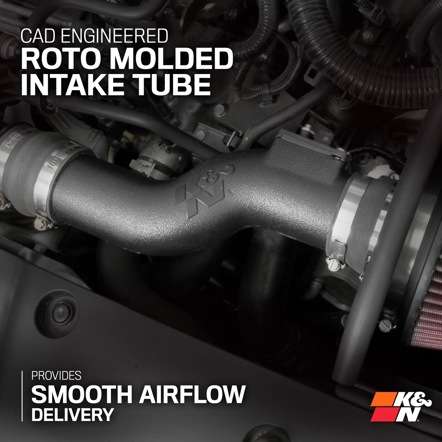 K&N Cold Air Intake System: High-Flow Air Filter, Increase Performance & Acceleration: Compatible with 2016-2021 HONDA: Civic, 63-3516