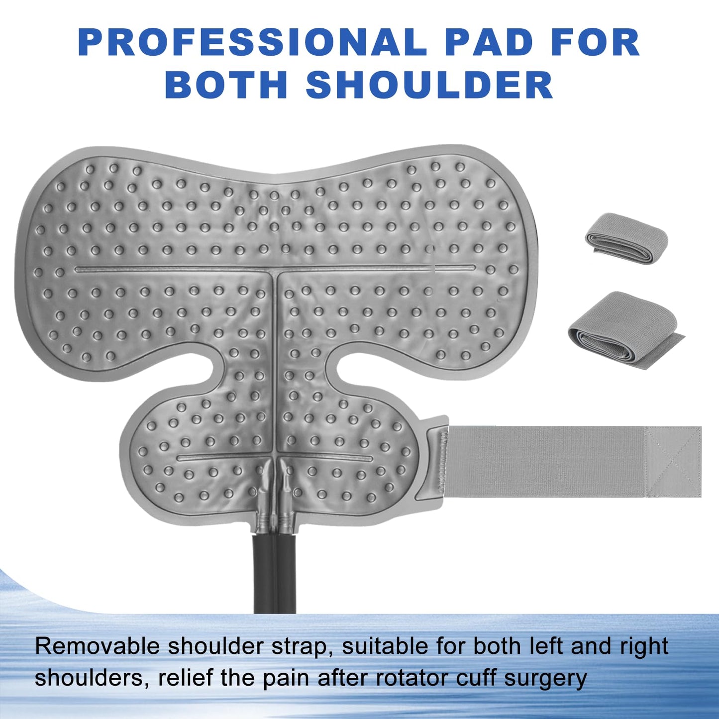 Portable Ice Machine for Shoulder After Surgery, 10 Quart Rotator Cuff Cold Therapy Machine with Programmable Timer, Home Cryotherapy System for Shoulder Replacement Post-Surgery Swelling, Sprains
