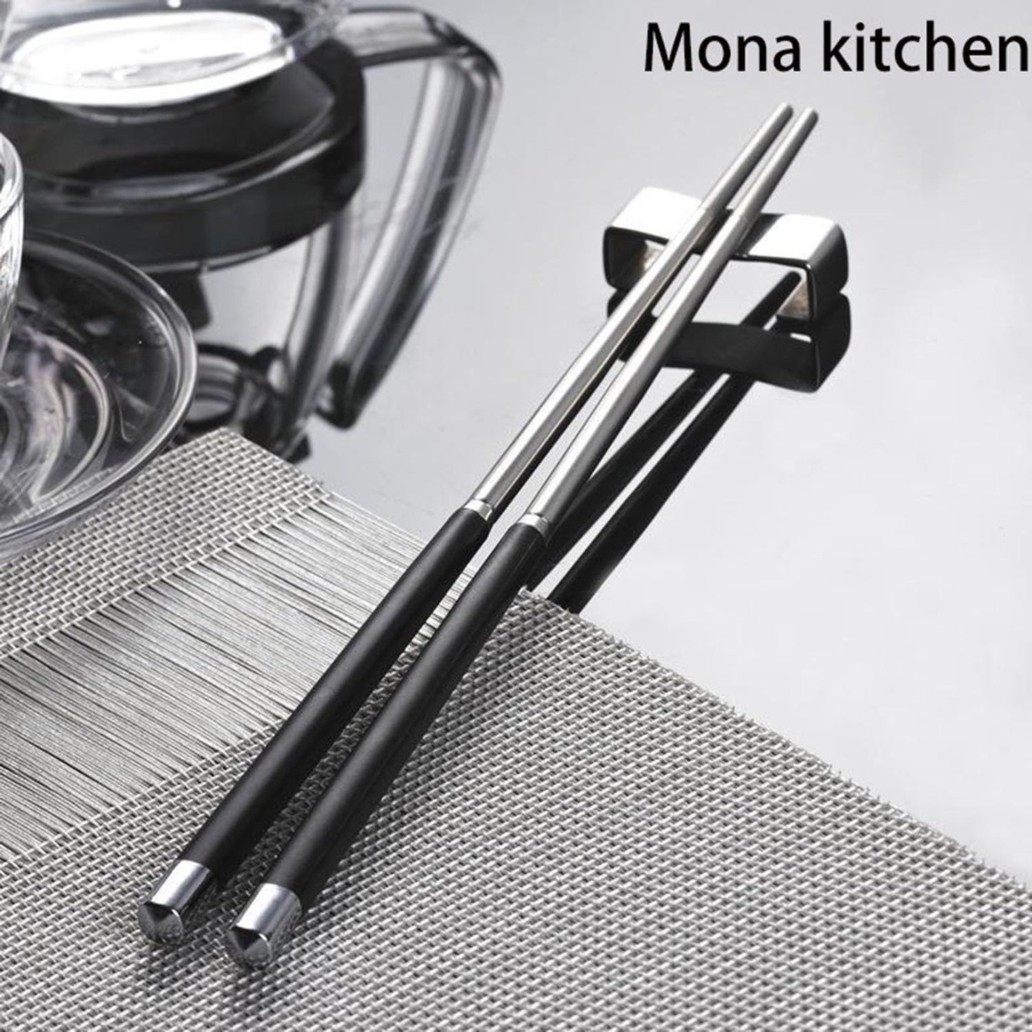 HGRVUTCFI reusable chop sticks chopsticks reusable Stainless Steel Chopsticks 304 Metal Chopsticks Household Non-Slip Chopsticks Silver Iron High-End Chopsticks Can Be Washed in the Dishwasher Suitabl