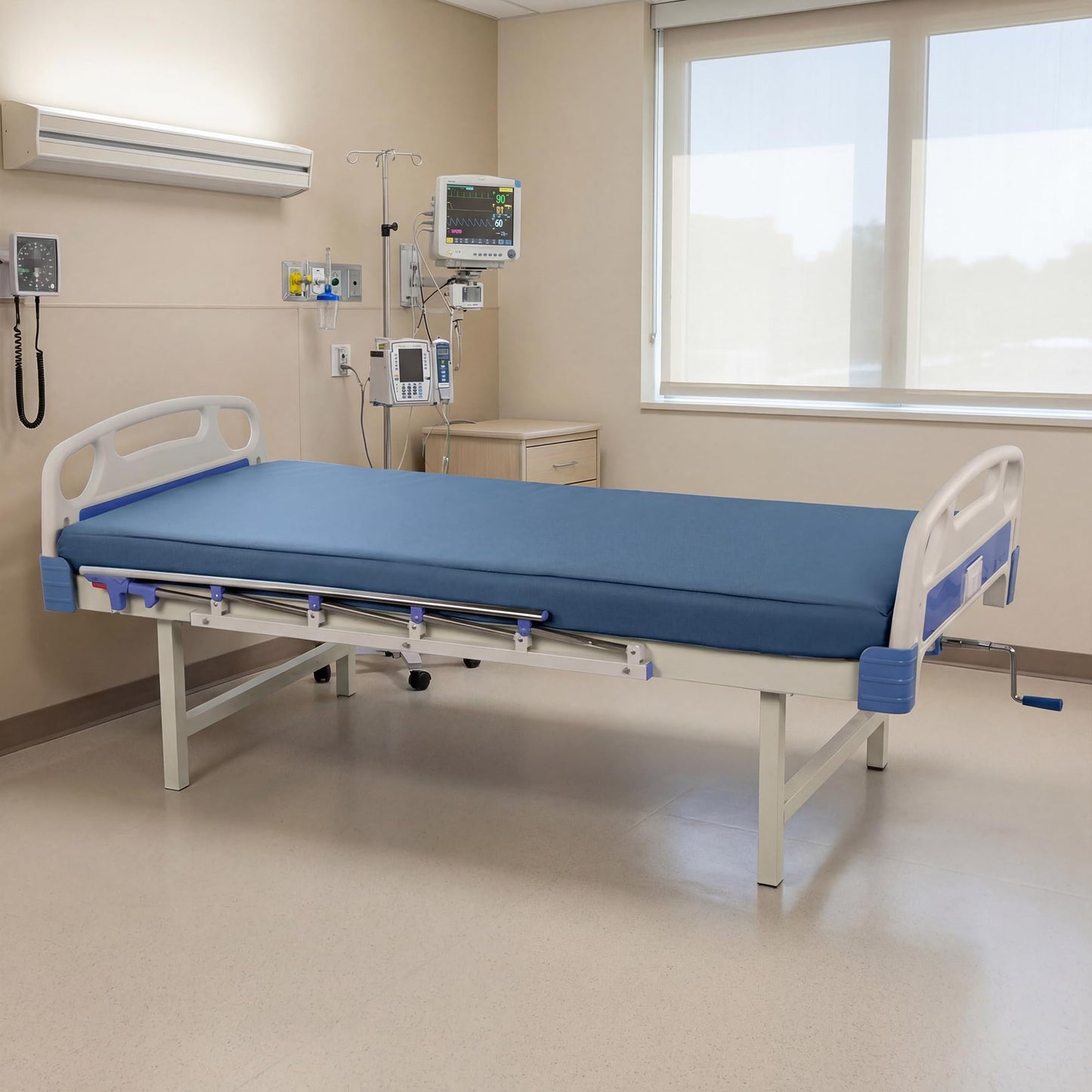 HOMBYS 5-Zone Memory Foam Hospital Bed Mattress for Pressure Relief & Pain Reduction, FDA Registered Medical Mattress for Home or Clinical Use, Waterproof Leakproof Cover, 76"x36"