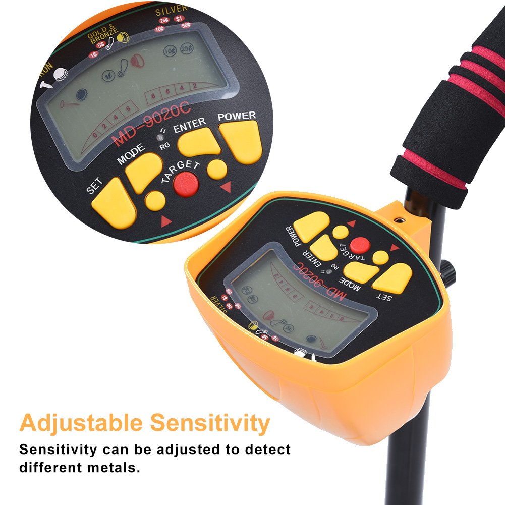 Metal Detector for Adults Professional, 3-10ft Detection Depth High Sensitivity Water Detection Gold Detector with LCD Display Underwater Scanner