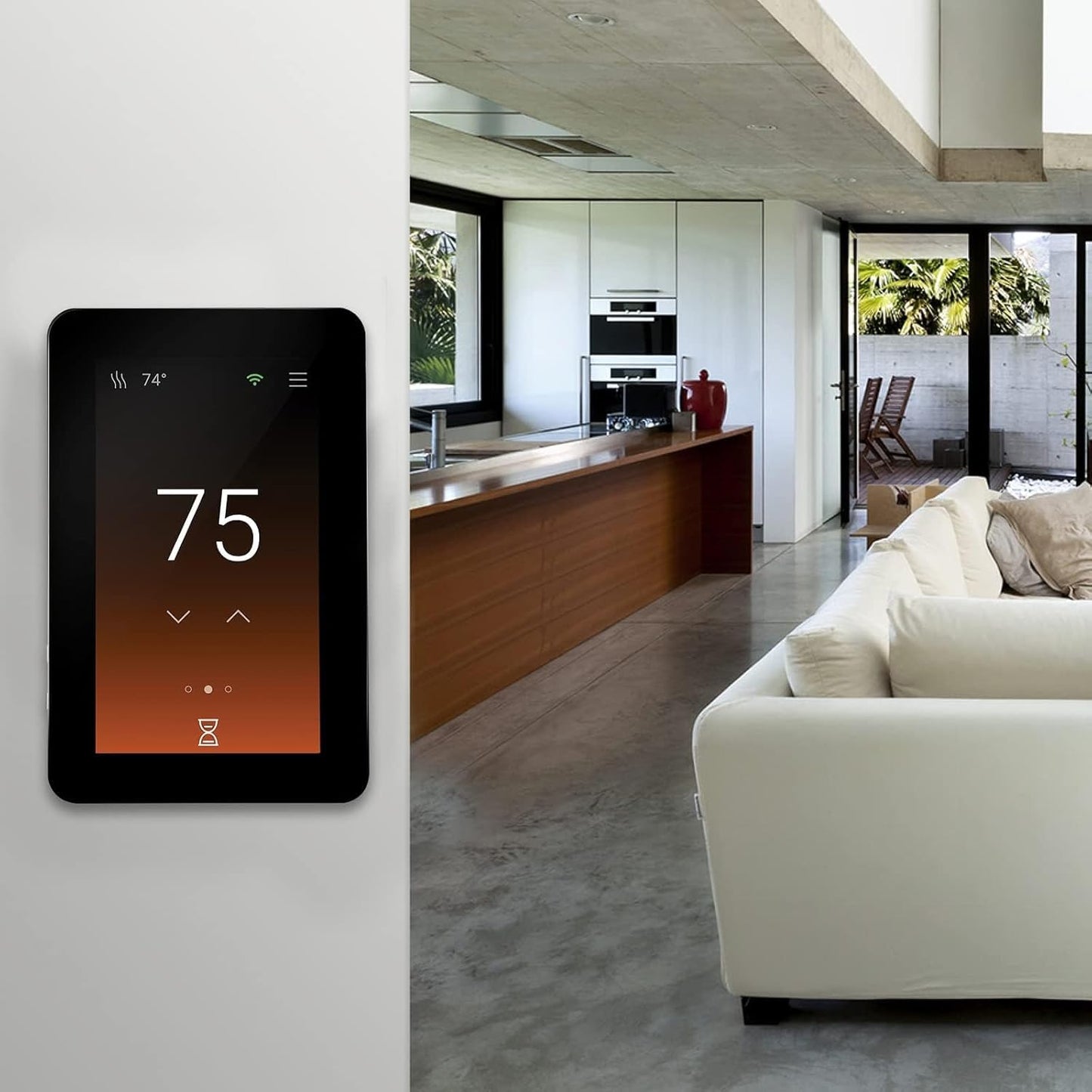 SunTouch CommandPLUS Floor Heating Thermostat SunStat 500950 Universal WiFi Programmable Touchscreen + Floor Sensor Included 120V/240V