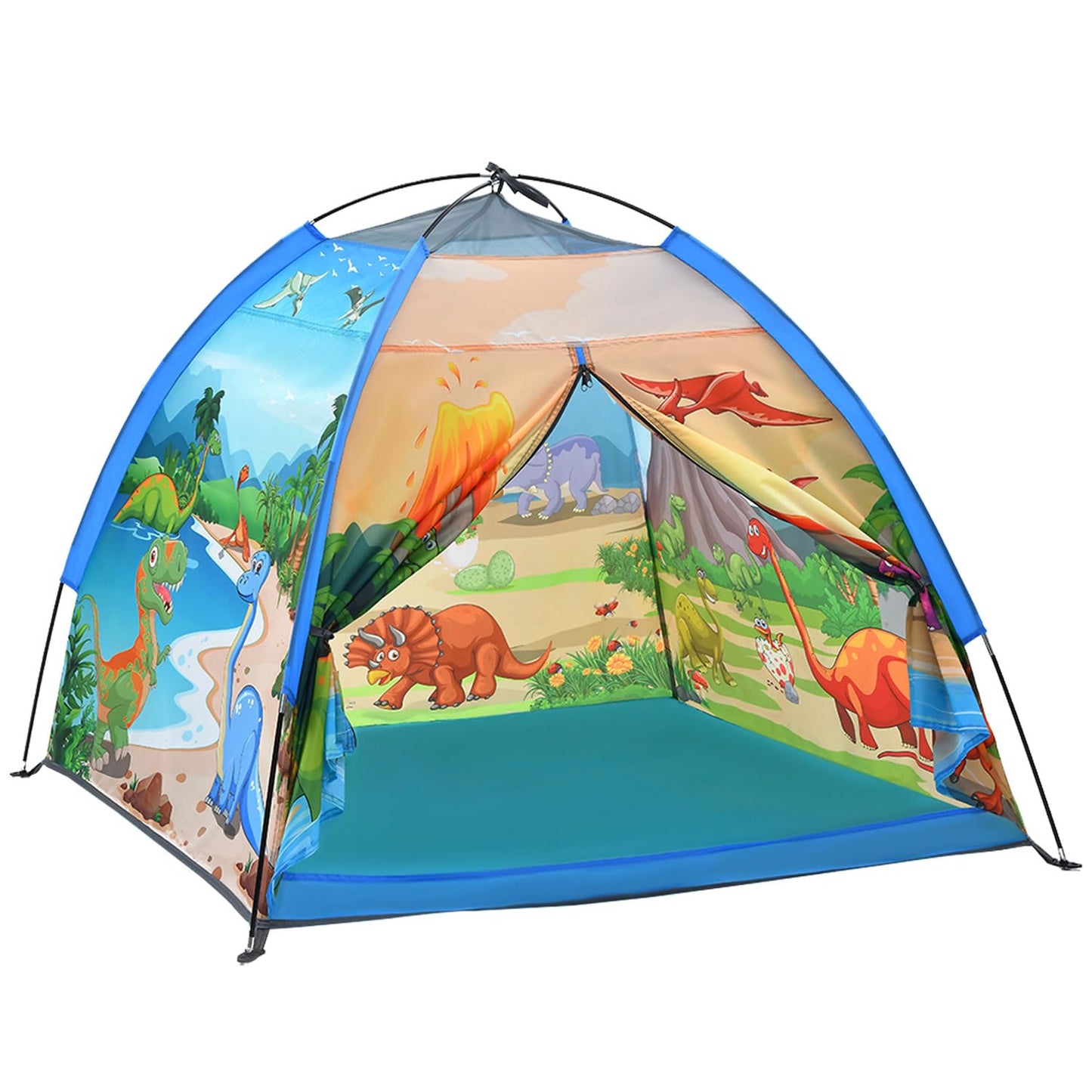 Mnagant Kids Play Tents,the World of Dinosaurs Tents for Kids Indoor/Outdoor fun, Dinosaurs Dome Playhouse for Boys & Girls,Durable and Breathable Premium Material, Perfect Kid’s Gift- 47" x 47" x 43"