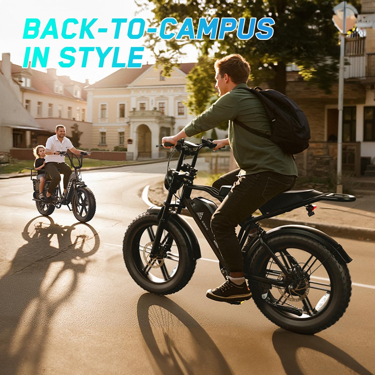 TST Electric Bike for Adults, 1500W Peak Brushless Motor 28 MPH 100 Miles Fat Tire E Bike with 48V 15Ah Removable Battery 20" Electric Bike Hydraulic Suspension and Rear Seat UL 2849 Certified