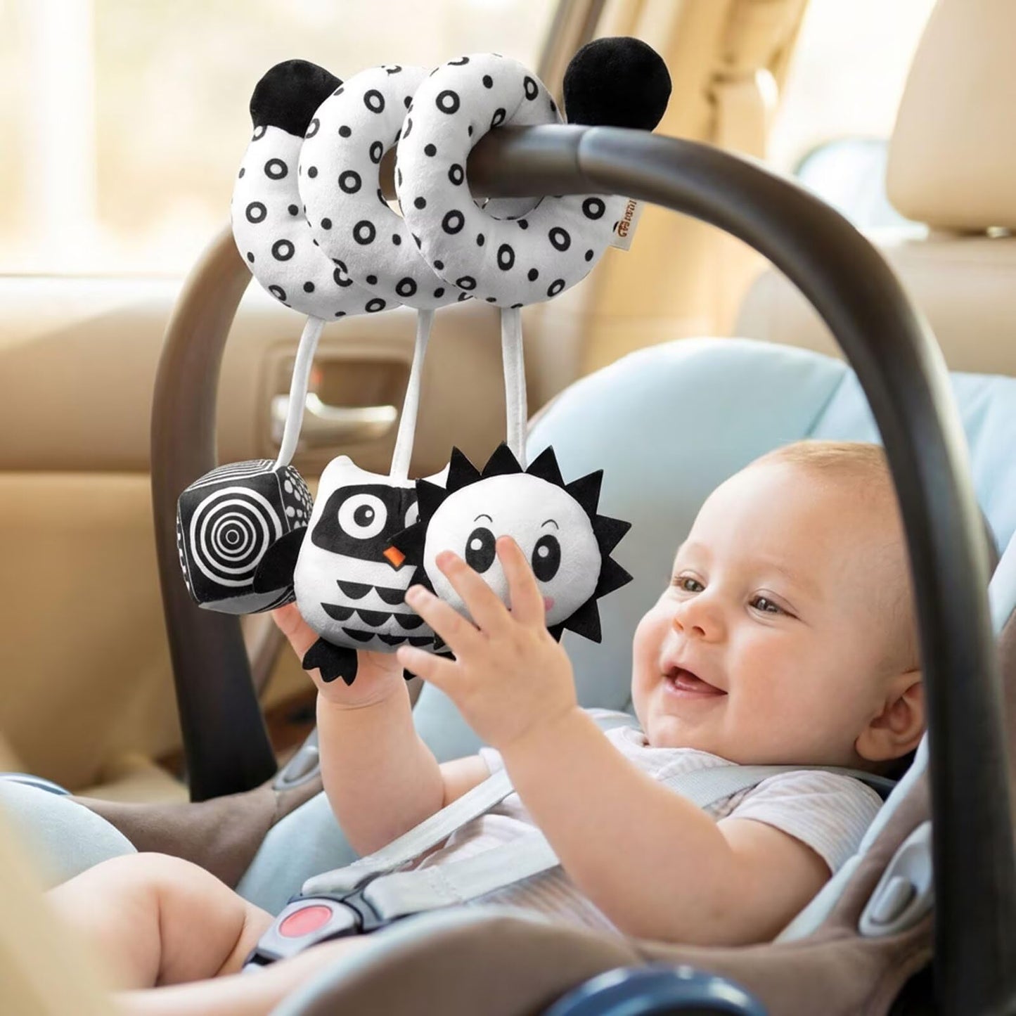 Yiklucg Multi-Use Baby Spiral Activity Toy – Spiral carseat Toy for Car Seat, Stroller,Play Gym, Keeps Baby Quiet, Easy Travel Solution