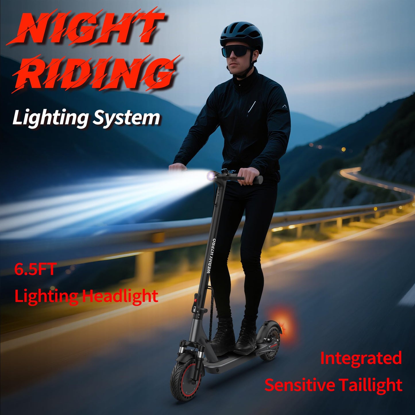 Electric Scooter, Powerful 500/350W Motor, 10"/8.5" Tire, Top Speed 19 MPH, 23/20/16 Miles Max Range, Folding Escooter for Adults & Teens with Smart APP, Digital Display, Cruise Control, Suspension