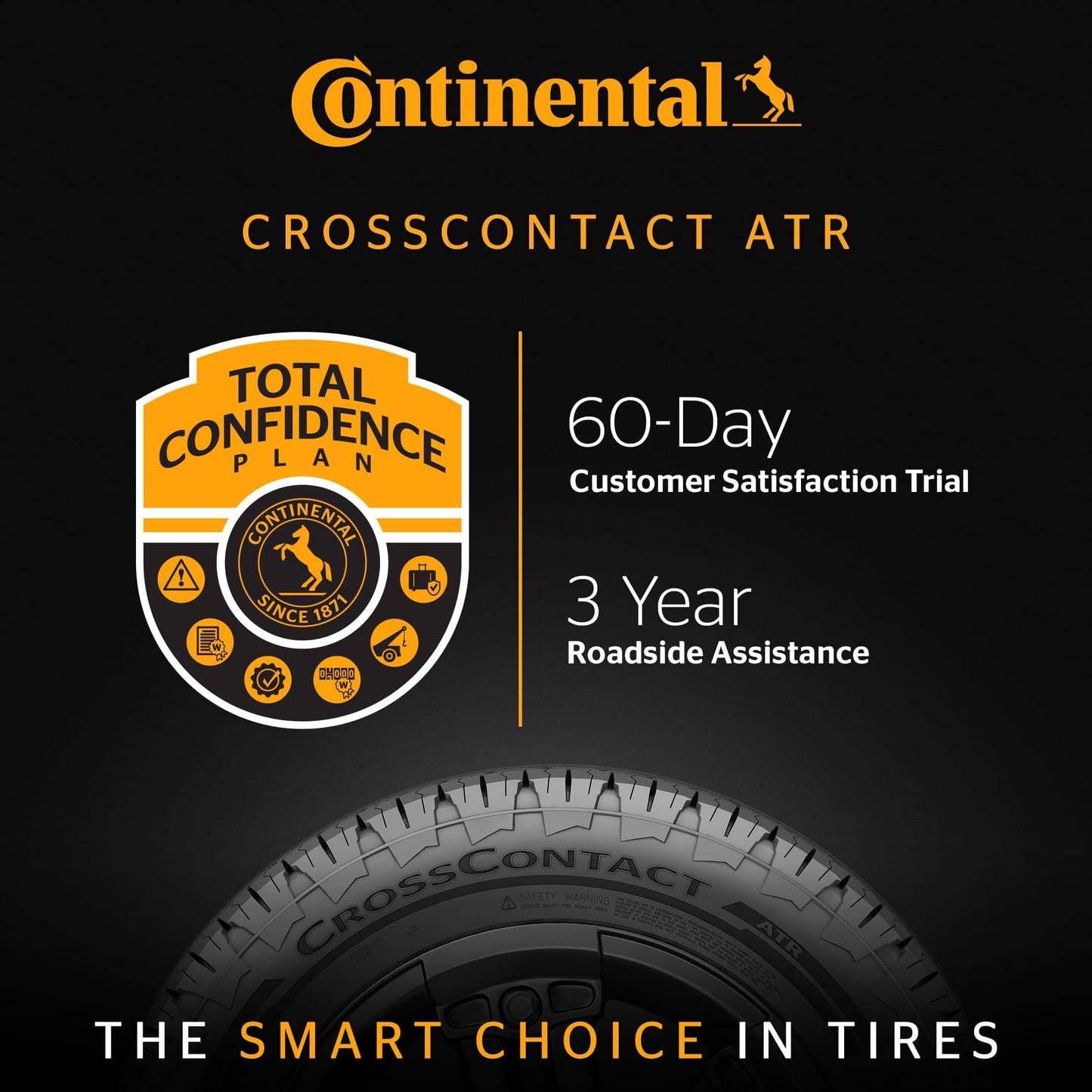 Continental ContiCrossContact ATR All Terrain 225/65R17 102H SUV/Crossover Tire