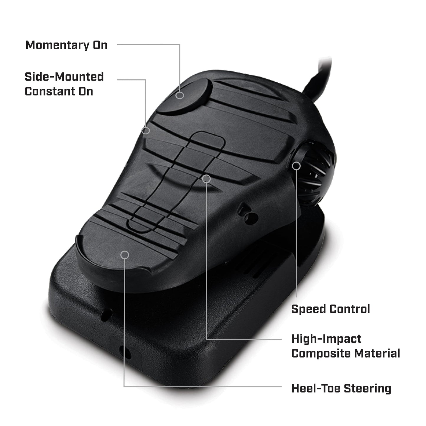 Minn Kota Edge Bow-Mount Electric Trolling Motor with Foot Pedal Control – 45 Lb. Thrust, 36 In. Shaft, Freshwater