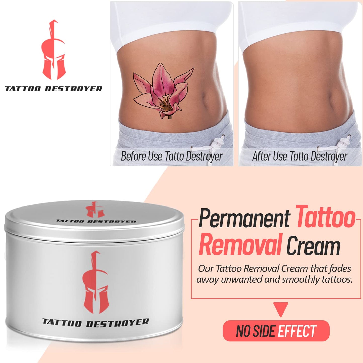 Tattoo Removal Cream Natural Fading system wrecking balm 3 month spartan perform