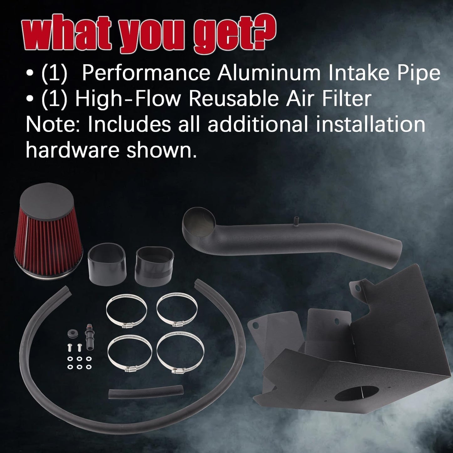 Cold Air Intake Compatible with 2019-2024 Dodge RAM 1500 3.6L V6 GAS Increased Horsepower & Throttle Response, //DOES NOT FIT CLASSIC MODEL// //Fits Manual & Auto Transmission//