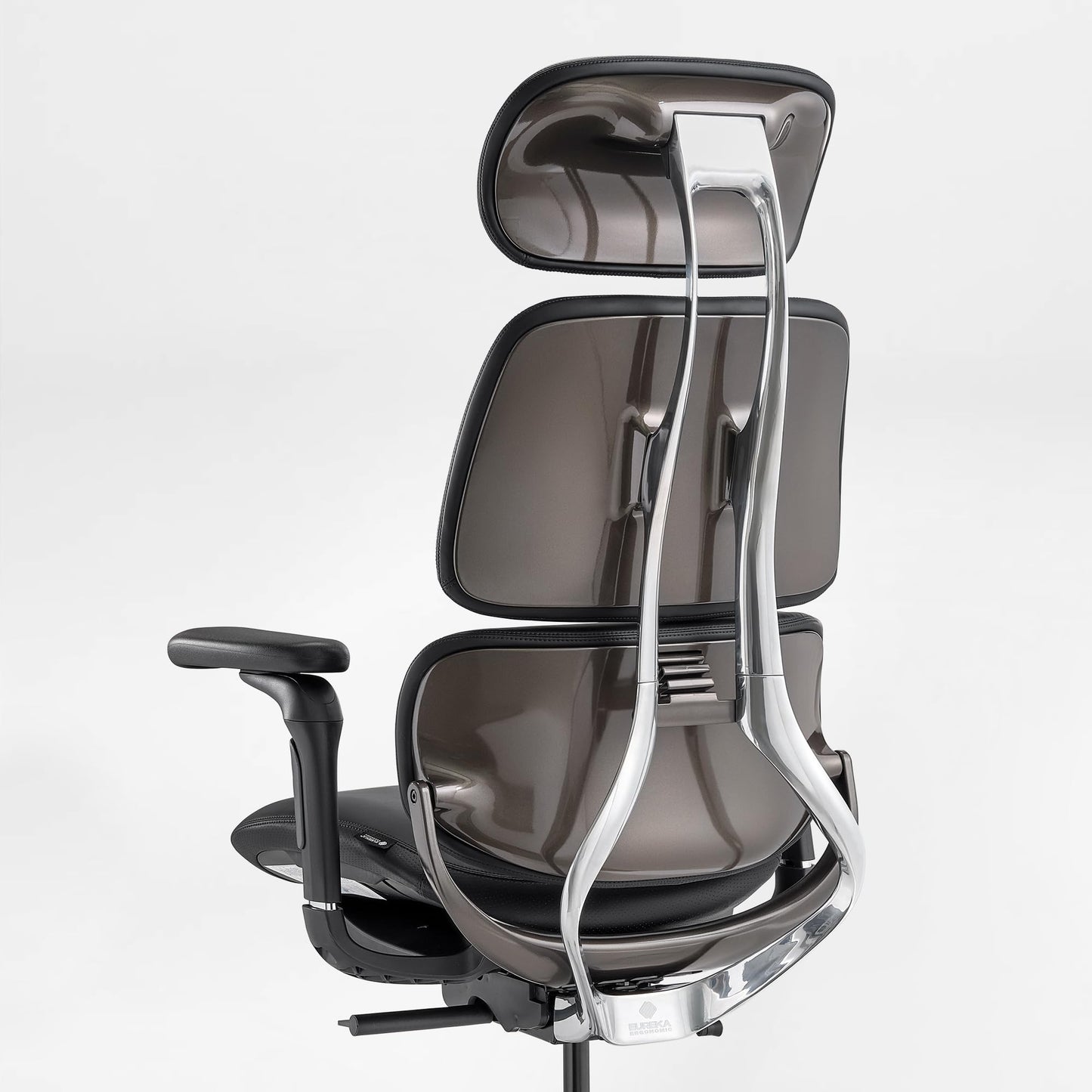 EUREKA ERGONOMIC Executive Office Chair, High Back Office Chair with Lumbar Support, Silicone Leather Executive Desk Chair Comfy Computer Chair with Headrest for Home Office, Black