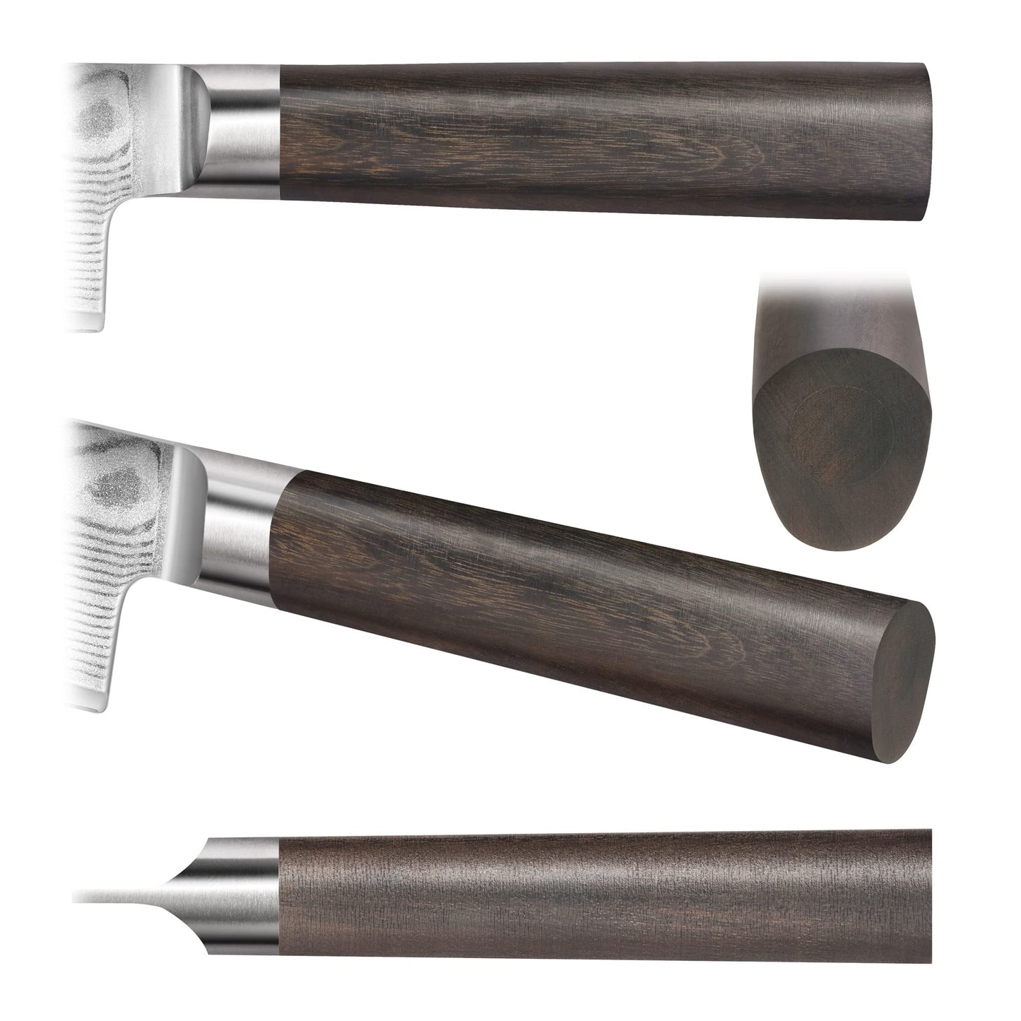 Cangshan HAKU Series 4-Piece Fine-Edge Steak Knife Set with Walnut Box, Forged X-7 Damascus Steel, 501141