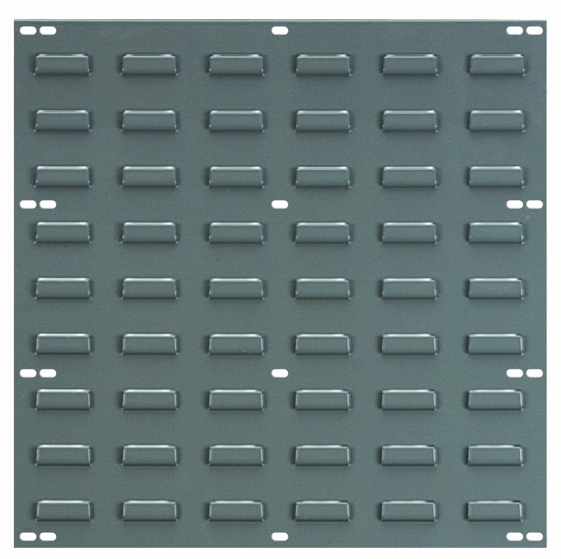 Akro-Mils 30618 Heavy Duty Wall Mount Garage Storage Steel Louvered Panel | Wall Storage Bin Hanging Organizer System for AkroBins, 18-Inch W x 19-Inch H, Grey, 4 Pack