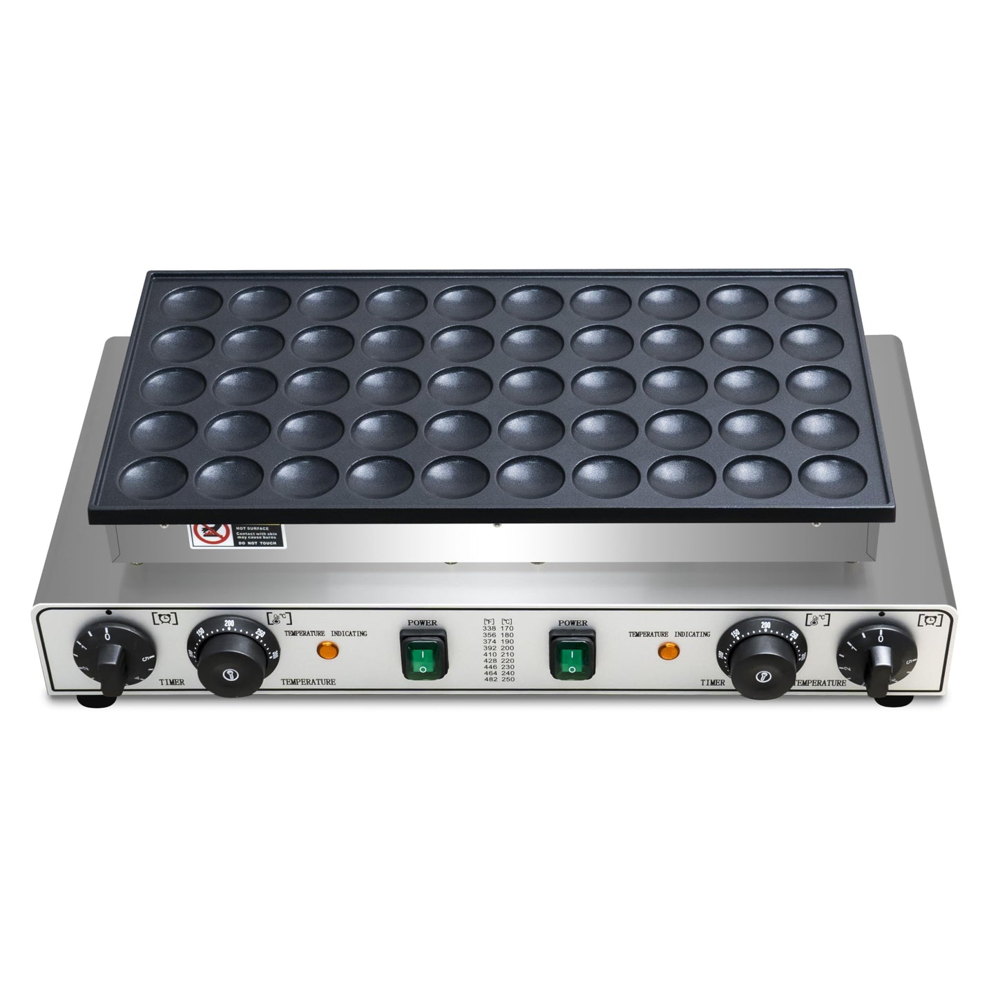 Mini Pancake Maker 50pcs Dutch Pancake Maker 1900W Mini Pancakes Maker Machine Commercial Electric Dutch Pancakes Maker, Non-stick hotcakes Maker for Restaurant