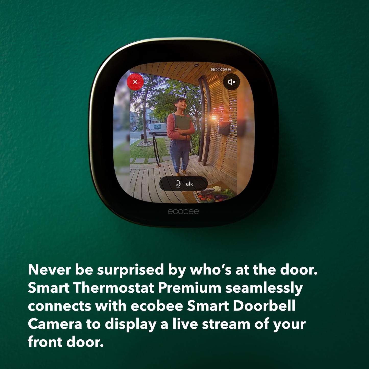 ecobee Smart Thermostat Premium with Smart Sensor and Air Quality Monitor - Programmable Wifi Thermostat - Works with Siri, Alexa, Google Assistant