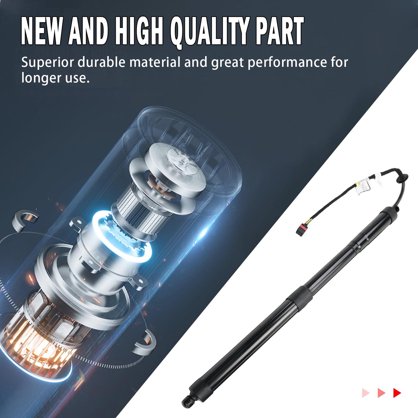 2Pcs Rear Tailgate Power Lift Supports Struts Compatible with Hyundai Santa Fe Sport 2.0L 2.4L 2015-2018, Rear Left & Right Electric Trunk Power Liftgate 817702W600 817802W600, Liftgate Actuator