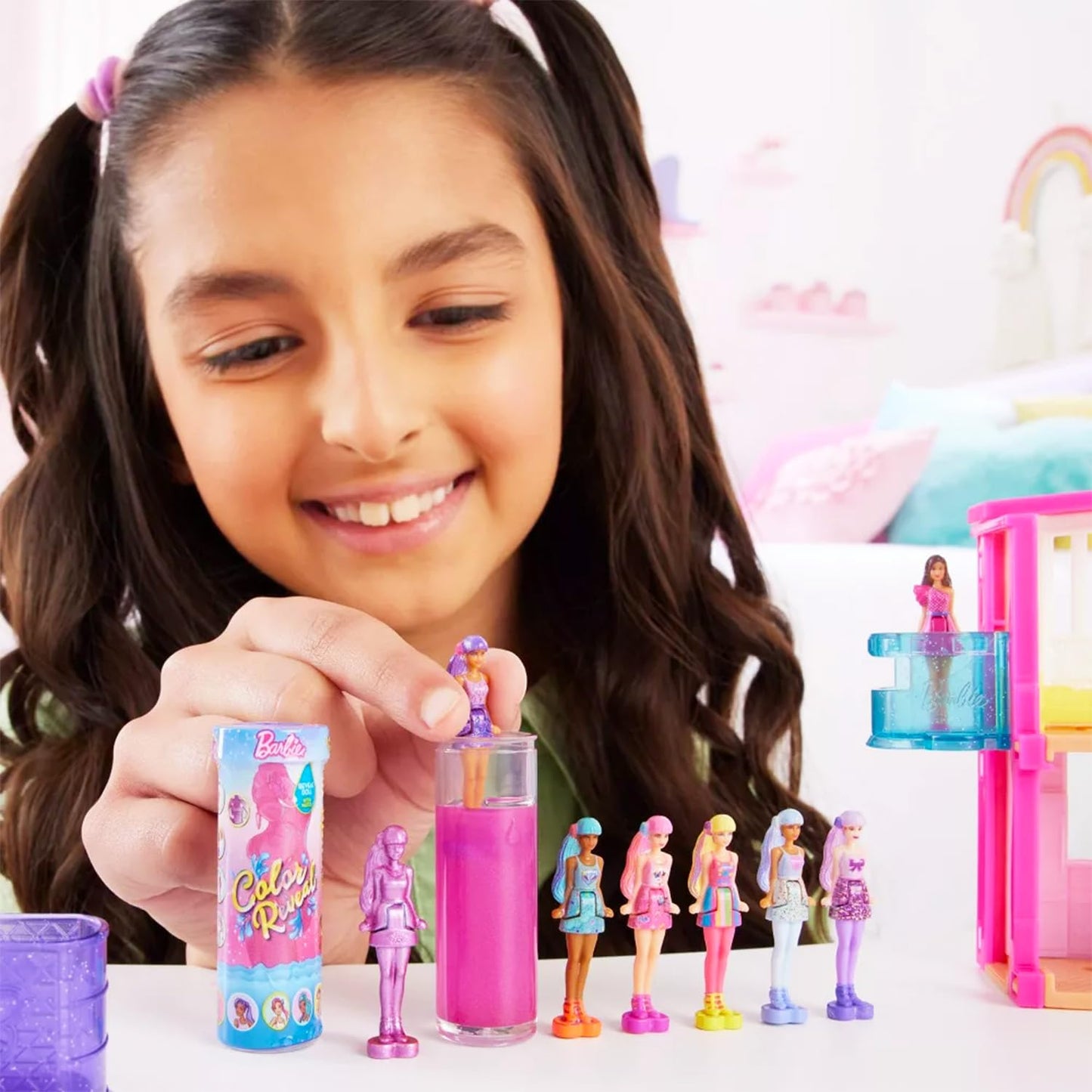 Barbie Mystery Reveal Doll Ultimate Play Set - Bundle with 4 Color Reveal and Mystery Dolls with Accessories Plus Stickers, More | Barbie Blind Bags for Kids, Girls