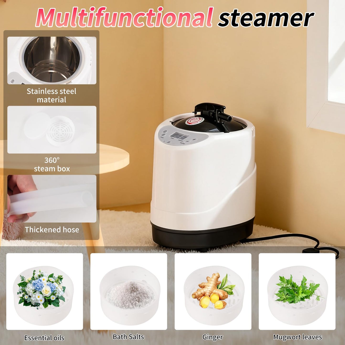somavapor Portable Sauna Box Steam Room: Home Sauna Tent Kit for Personal Full Body Use Detox and Relaxation