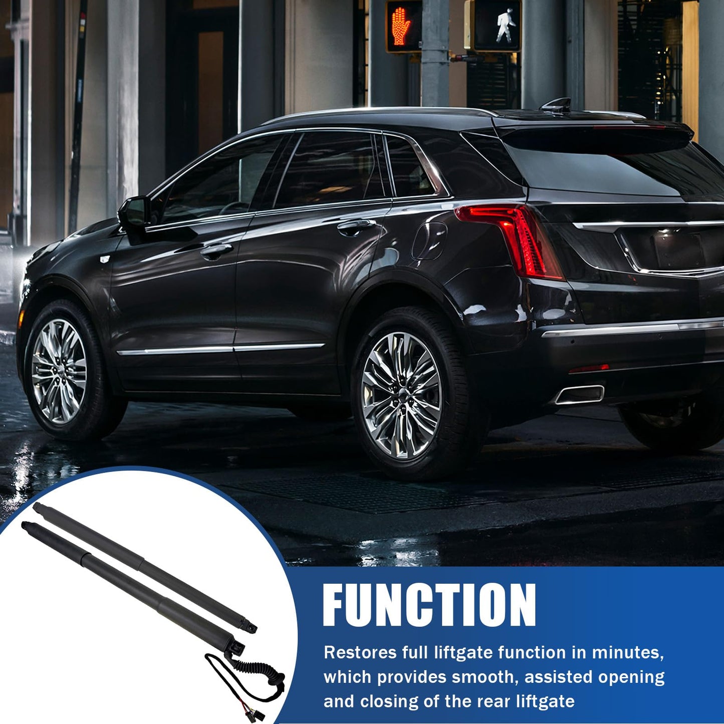 Rear Liftgate Lift Support Set Compatible with Cadillac XT5 2.0L 3.6L 2017-2025 Passenger & Driver Side Tailgate Strut replace for 84452522 23508434 23508432 84096324