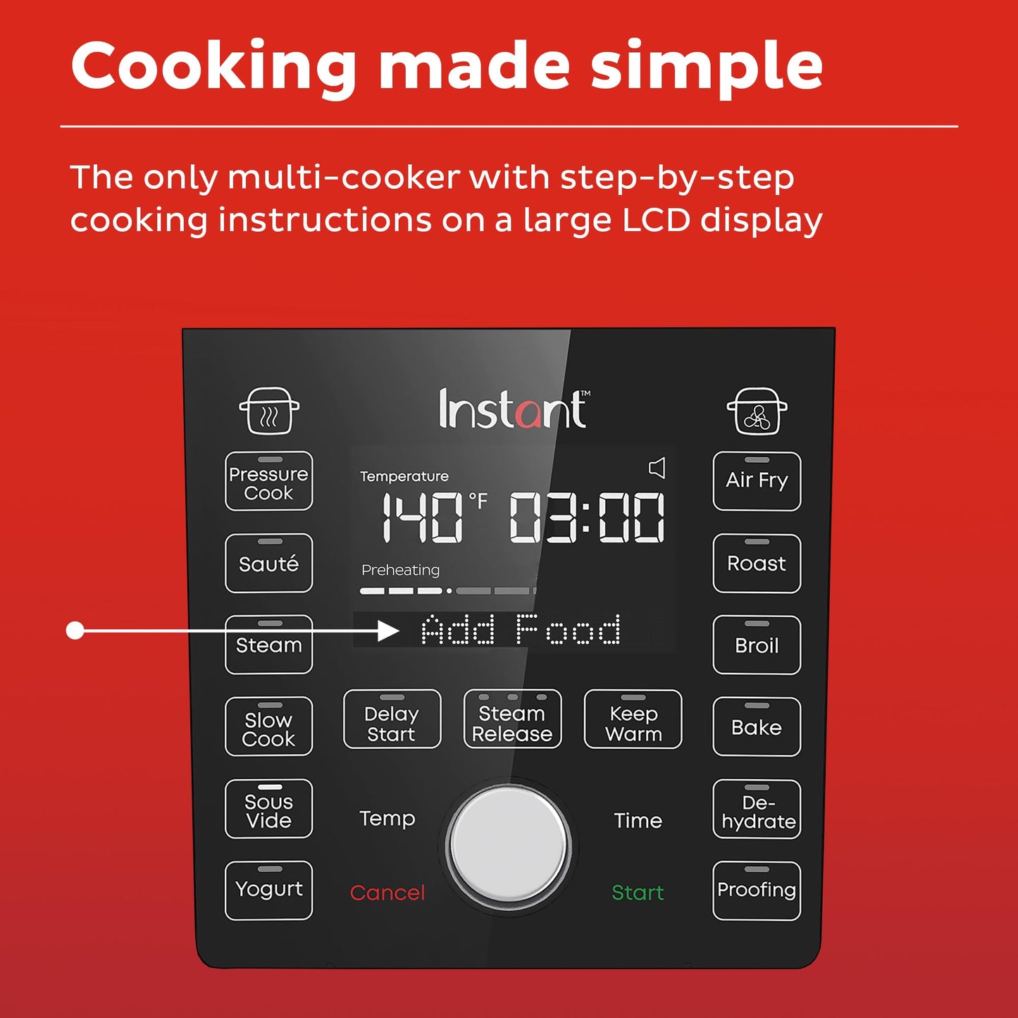 Instant Pot Duo Crisp Ultimate Lid,13-in-1 Air Fryer&Pressure Cooker Combo, Sauté, Slow Cook, Bake, Steam, Warm, Roast, Dehydrate, Sous Vide&Proof, App With Over 800 Recipes,1500 watts,6.5 Quart,Black