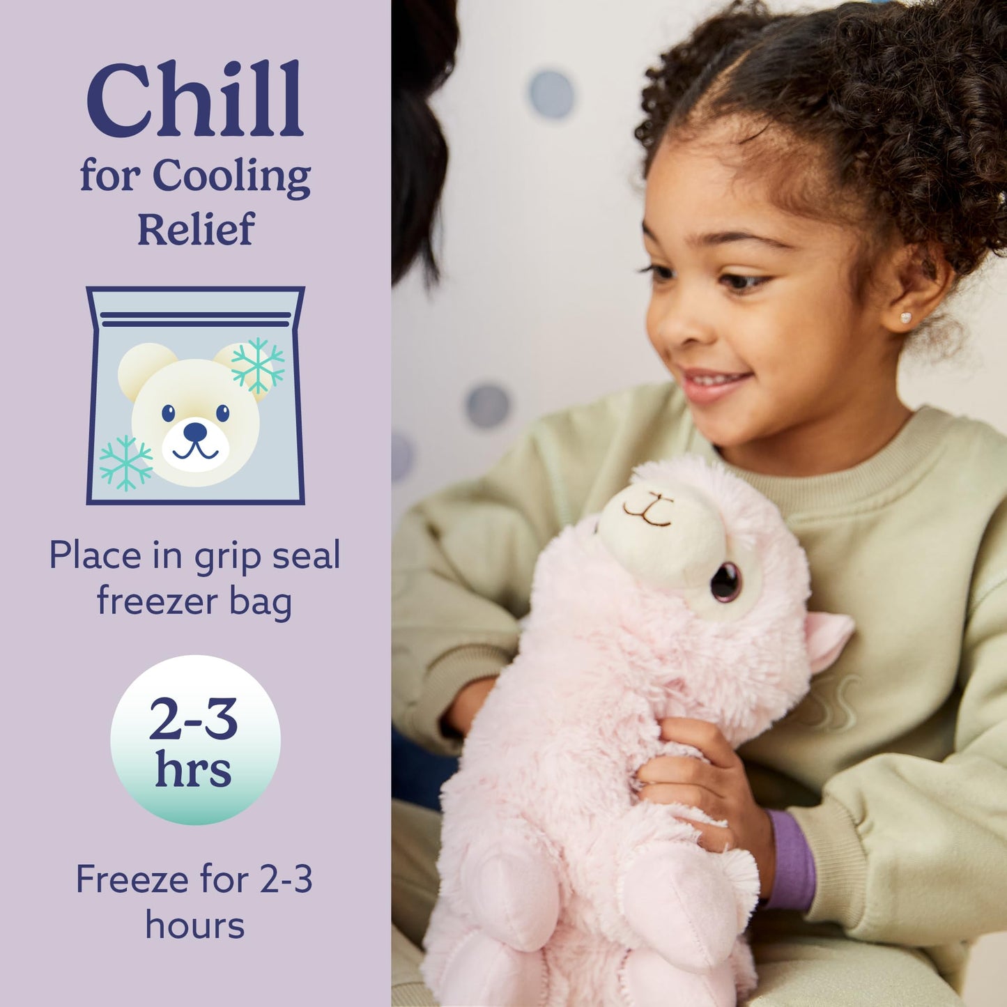 warmies Microwavable & Weighted Stuffed Animals, Llama - Heated Stuffed Animal Plushie for Warmth & Comfort - Cute Soft Plush Toys for Adults & Children (Boys, Girls, Babies & Toddlers)