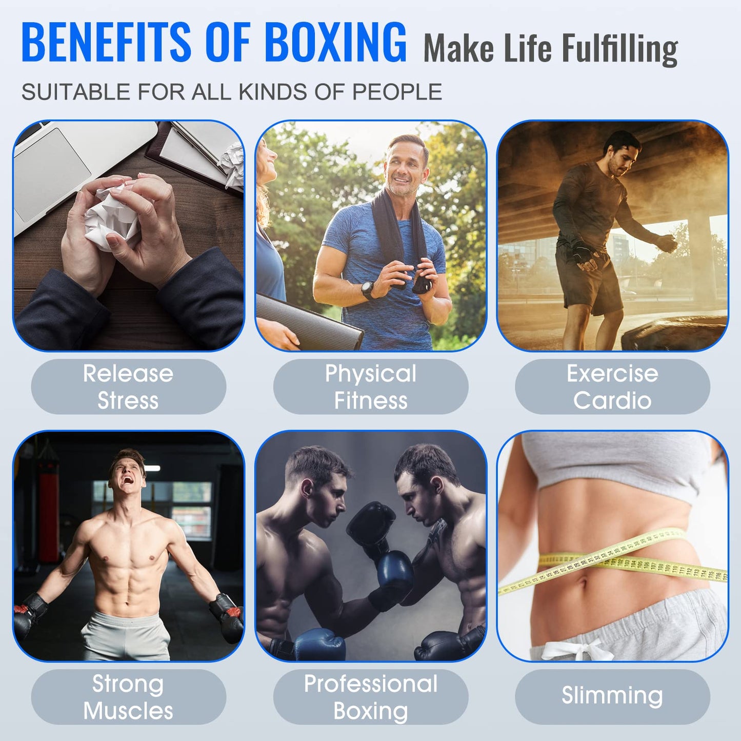 Reflex Speed Bag with 2Ball Thick Base Punching Bag Free Standing Boxing Bag with Adjustable Height & Reinforced Spring Strong Durable Relief Stress Ball for Boxer Fitness Person