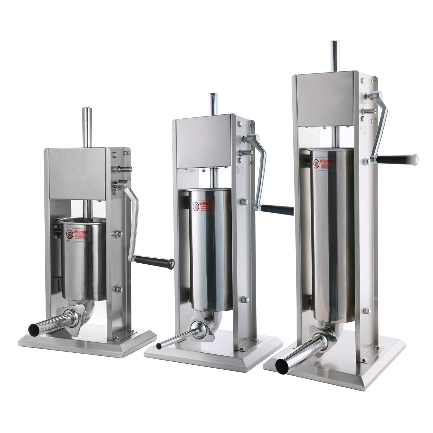 Stainless Steel Vertical Sausage Stuffer,Sausage Stuffer Machine,Sliver,Dual Speed, Easy Clean Up Sausage Maker (7Lb/3L),Deer Processing Equipment,Maquina Para Hacer Churros