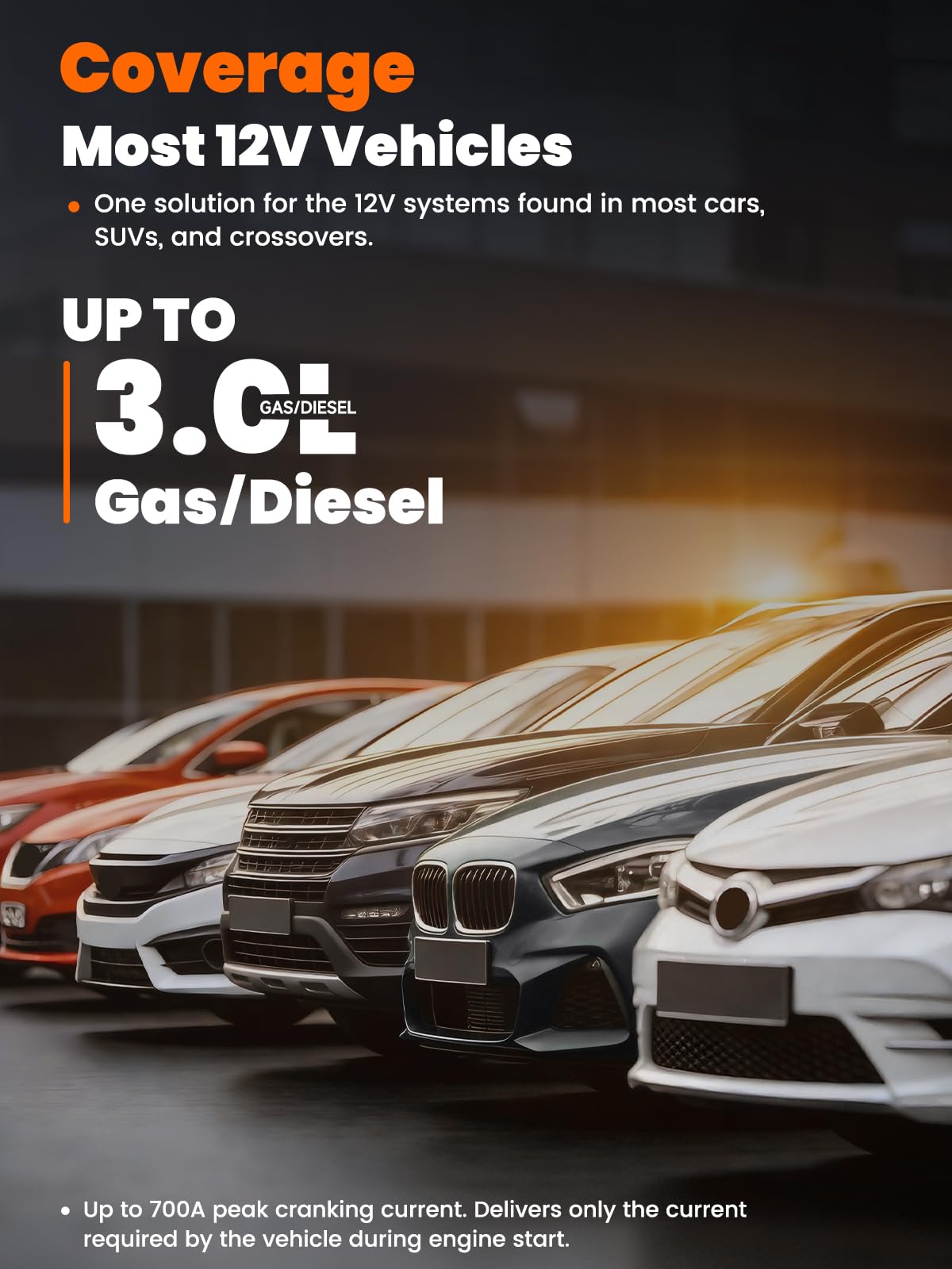 ANCEL BS200 Super Starter - Permanent Connected Starting System with Super Capacitor, Car Battery Jump Booster & Health Monitor via App, -40℉~176℉ in-Cabin Jump Box for 3.0L Vehicles