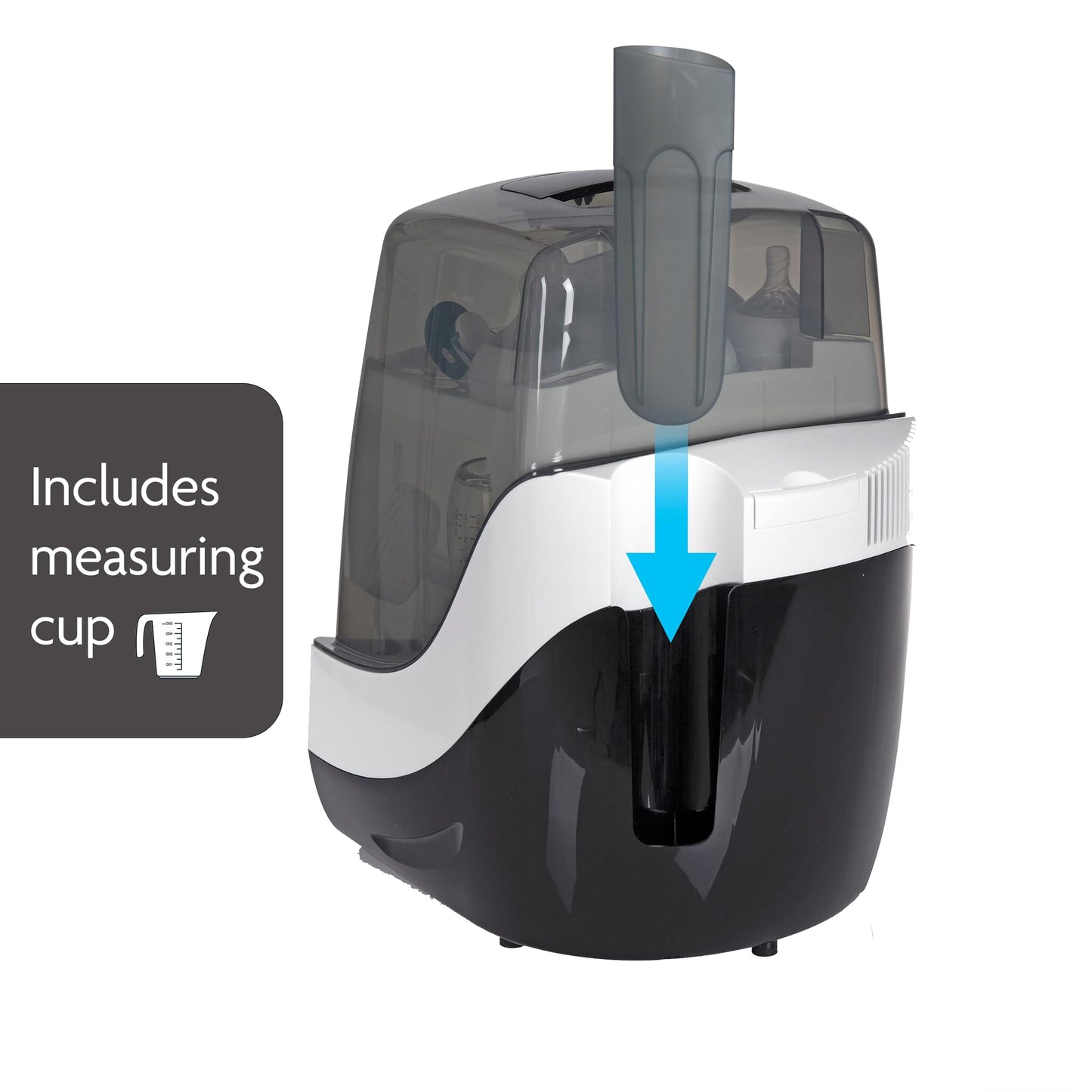 Baby Brezza Superfast 10 Minute Baby Bottle Sterilizer + Dryer - 75% Faster – Universal Electric Steam Sterilization for All Bottles, Pacifiers + Breast Pump Parts