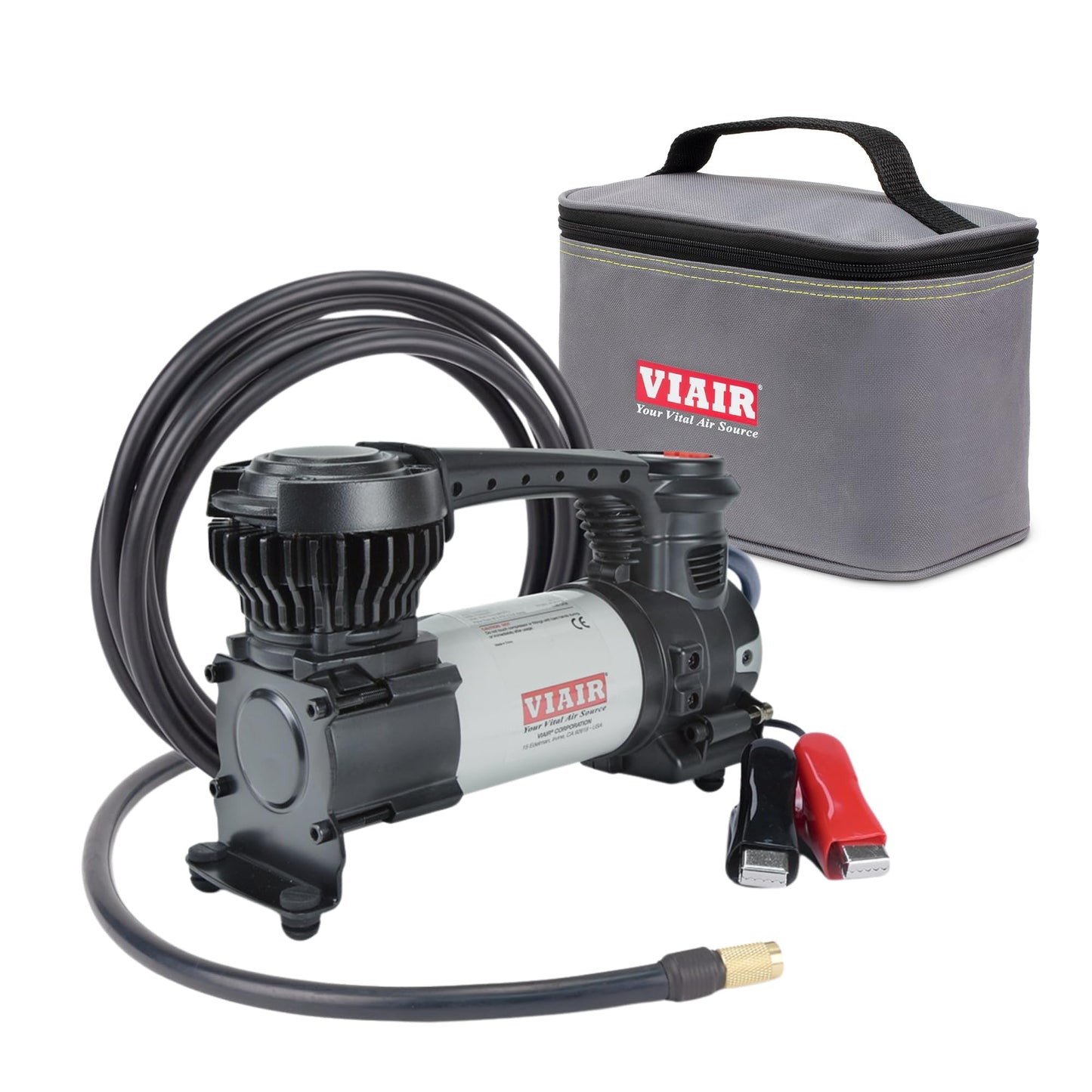 VIAIR Digital EVC88P - Portable Air Compressor Tire Inflator for Car, Truck, SUV & RV | Preset Automatic Shut Off Feature | 12V Heavy Duty On/Off Road Tire Pump Air Compressor 120 PSI