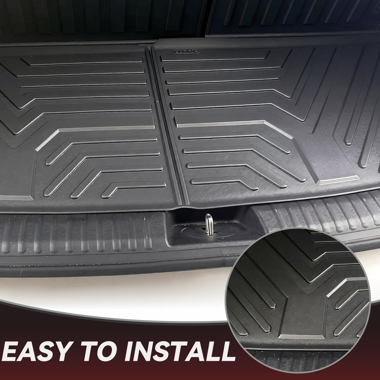 YITAMOTOR Floor Mats for Kia Telluride 7&8 Seats 2020-2025, Custom Fit All Weather TPE Rubber Mat, Kia Telluride Accessories Floor Liners Full Set, 1st & 2nd & 3rd Row & Backrest Mats & Cargo Liner