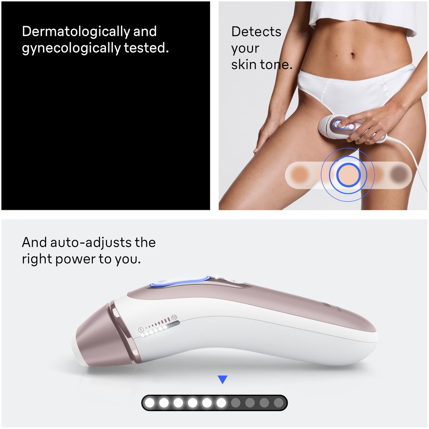 Braun Smart IPL, Skin i·Expert Pro 7, VOGUE's Best Hair Removal Device, IPL Hair Removal for Women and Men, Permanent Laser Hair Reduction At-Home, World's 1st Smart App, 4 Heads, IPL7387