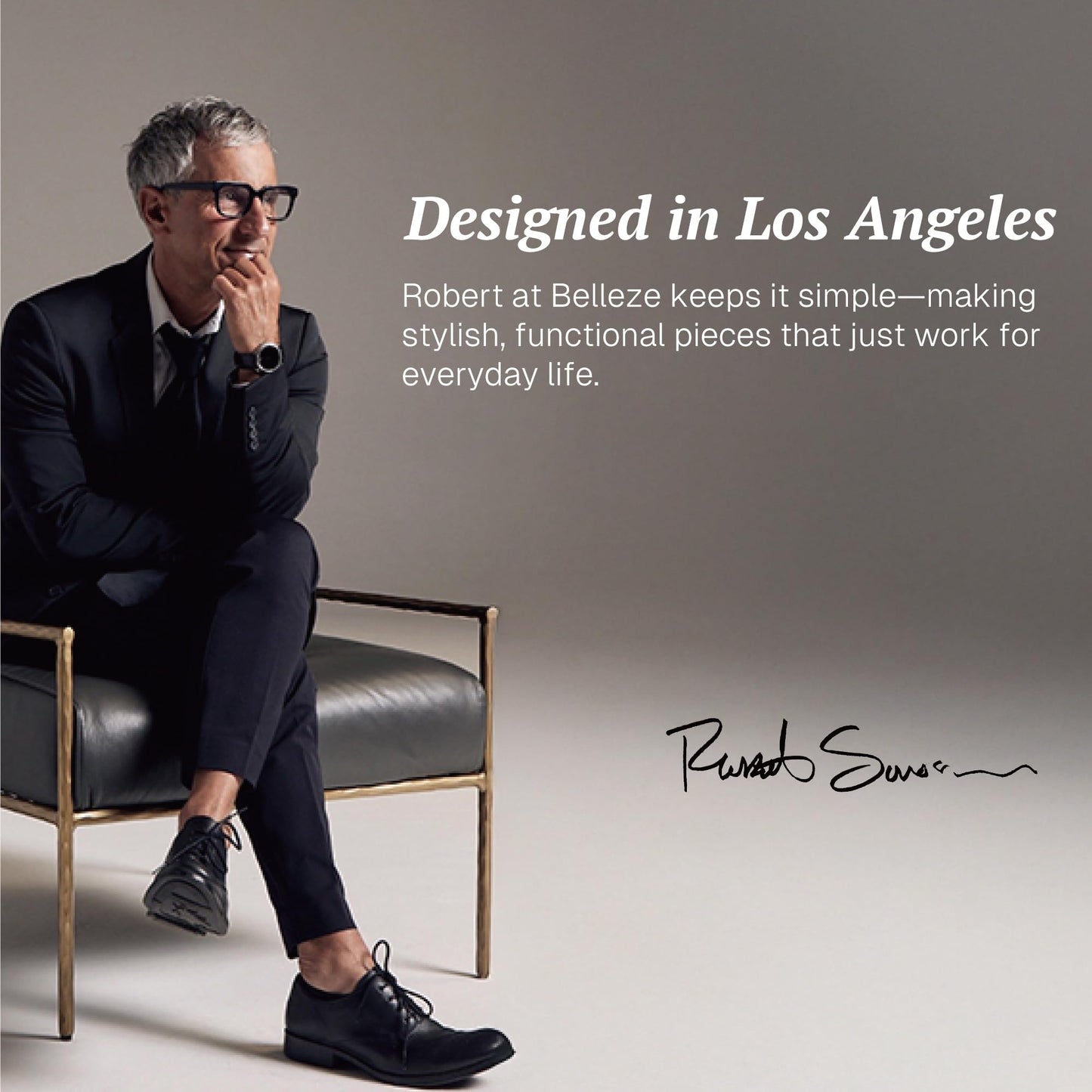 BELLEZE 3-Piece Modular Sideboard Buffet Set Freely Configurable, 2 Arched Wood Door and 1 Glass Door Display Cabinet, 97'' Classic Modern Storage Credenza for Dining Room or Living Room - Camel