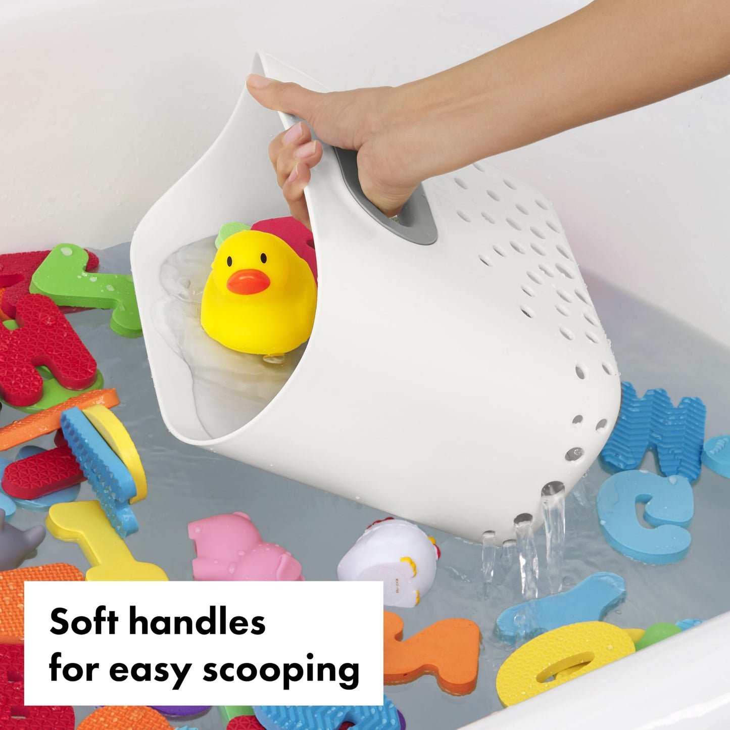 OXO Tot Stand Up Bath Toy Storage – Gray