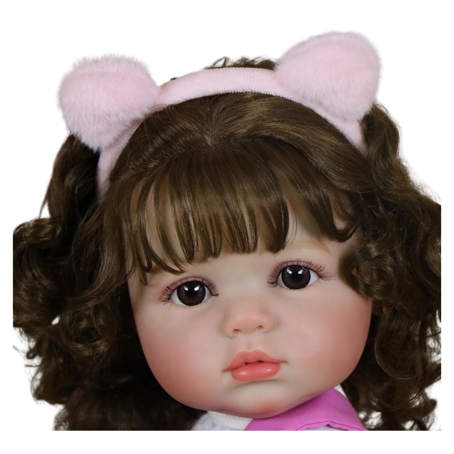 Purrfect Kitty Playtime Baby Doll – 22” Lifelike Reborn Toddler Doll with Hand-Painted Face, Rooted Hair, Cat-Themed Outfit & Accessories – Realistic Pretend Play Gift for Kids Ages 3+