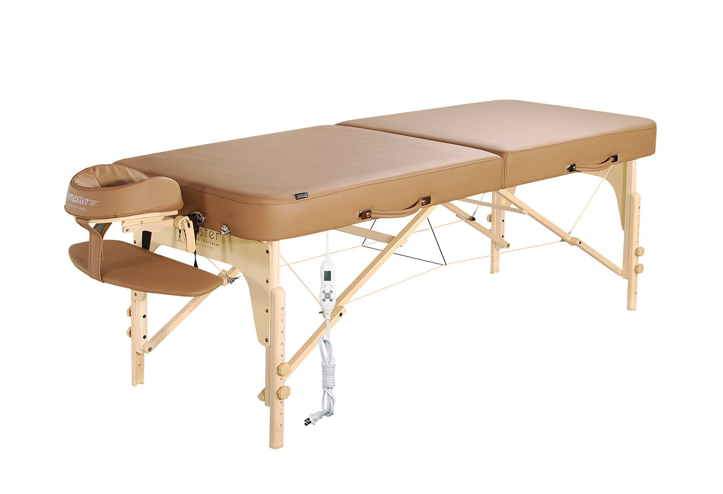 Master Massage 30" Full Size Phoenix Therma Top Portable Massage Table Package (Built in Heating Pads)- Esthetician Bed- Folding Foldable Beauty Salon Tattoo Facial Lash Bed with Heated Top, Otter