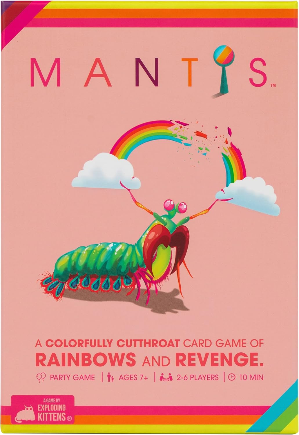 Exploding Kittens Mantis 2-6 Players - Ages 7+ - 10 Minutes to Play - Cutthroat Matching Card Game - Ideal for Party, Family Game Night, Kid and Adult