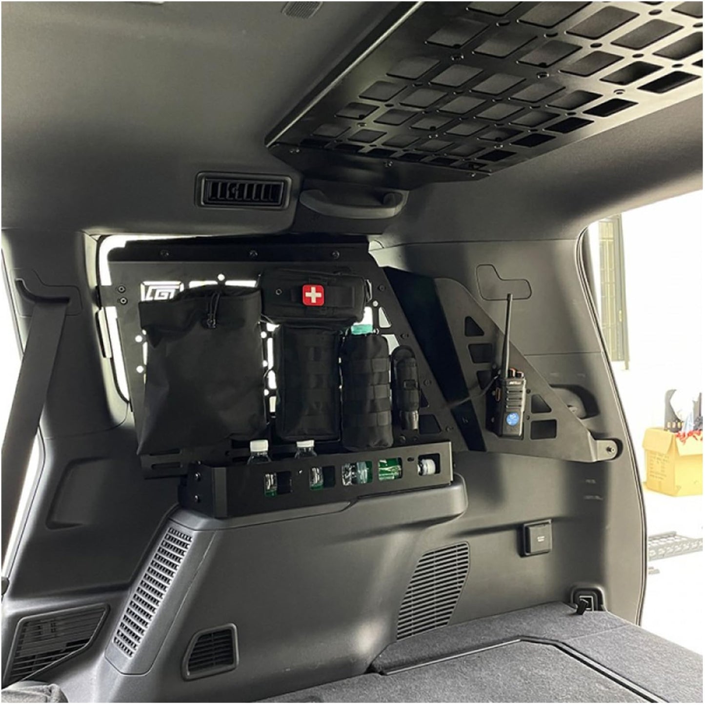 ITrims Storage Molle Panel for Toyota Prado Land Cruiser LC250 2024 2025 / Lexus GX550 Accessories Interior Trunk Organizer Cargo Rack Basket Shelf Luggage Storage Box Carrier Hanging Boards