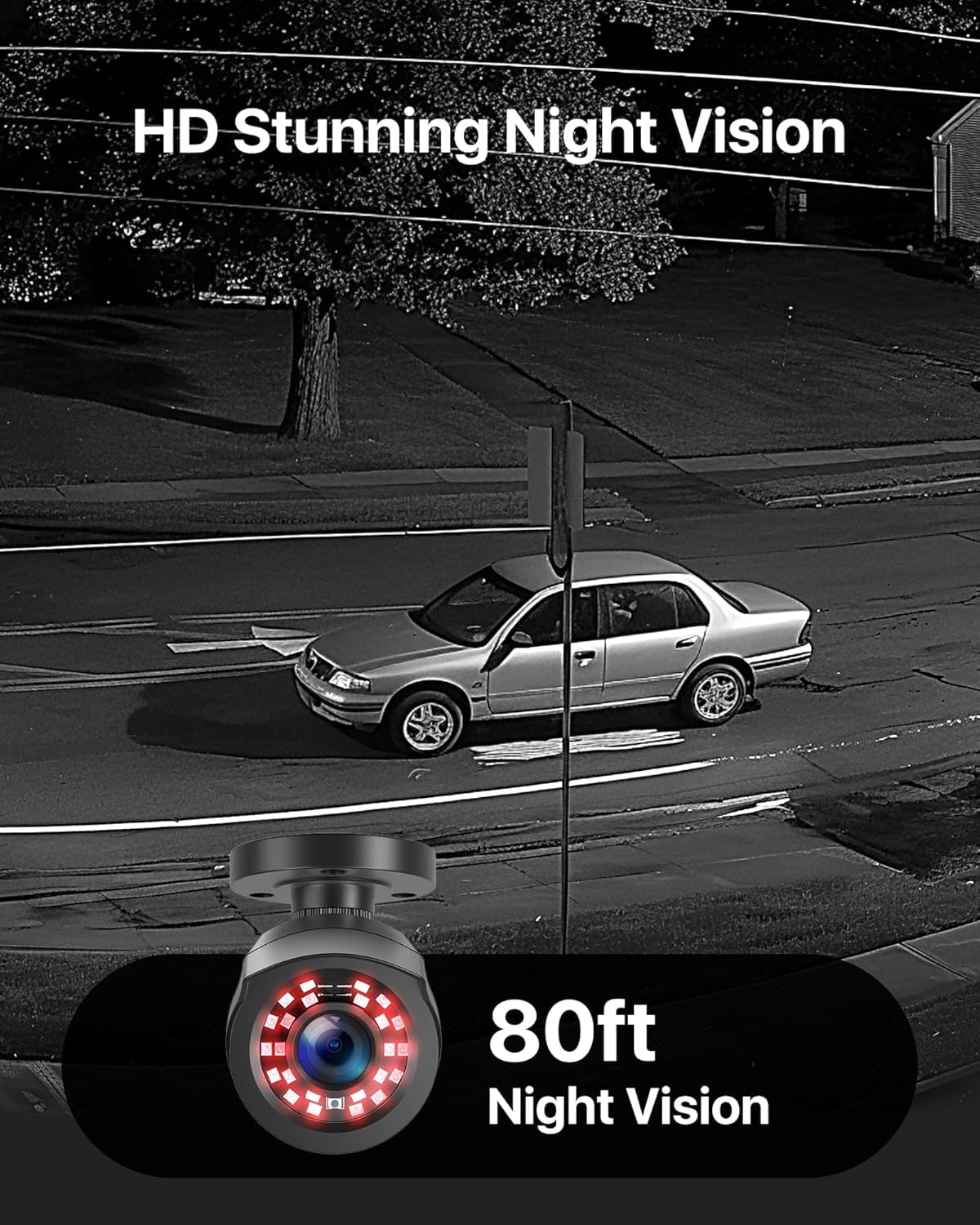 ZOSI 3K Lite Security Camera System with AI Human Vehicle Detection,H.265+ 8CH HD TVI Video DVR Recorder with 4X HD 1920TVL 1080P Indoor Outdoor Weatherproof CCTV Cameras,Remote Access,1TB Hard Drive