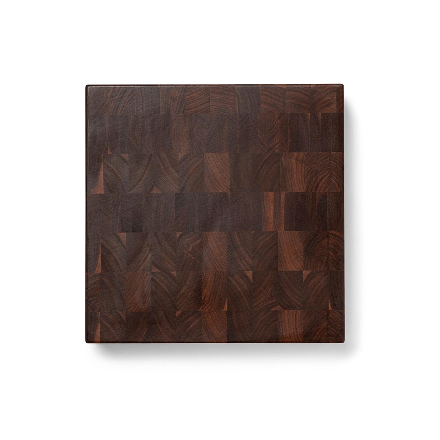 John Boos CCB Series Square Wooden Walnut Cutting Board 18”x18” – 3” Thick, 24-lb Reversible Butcher Block with End-Grain & Finger Grips – Made in the USA